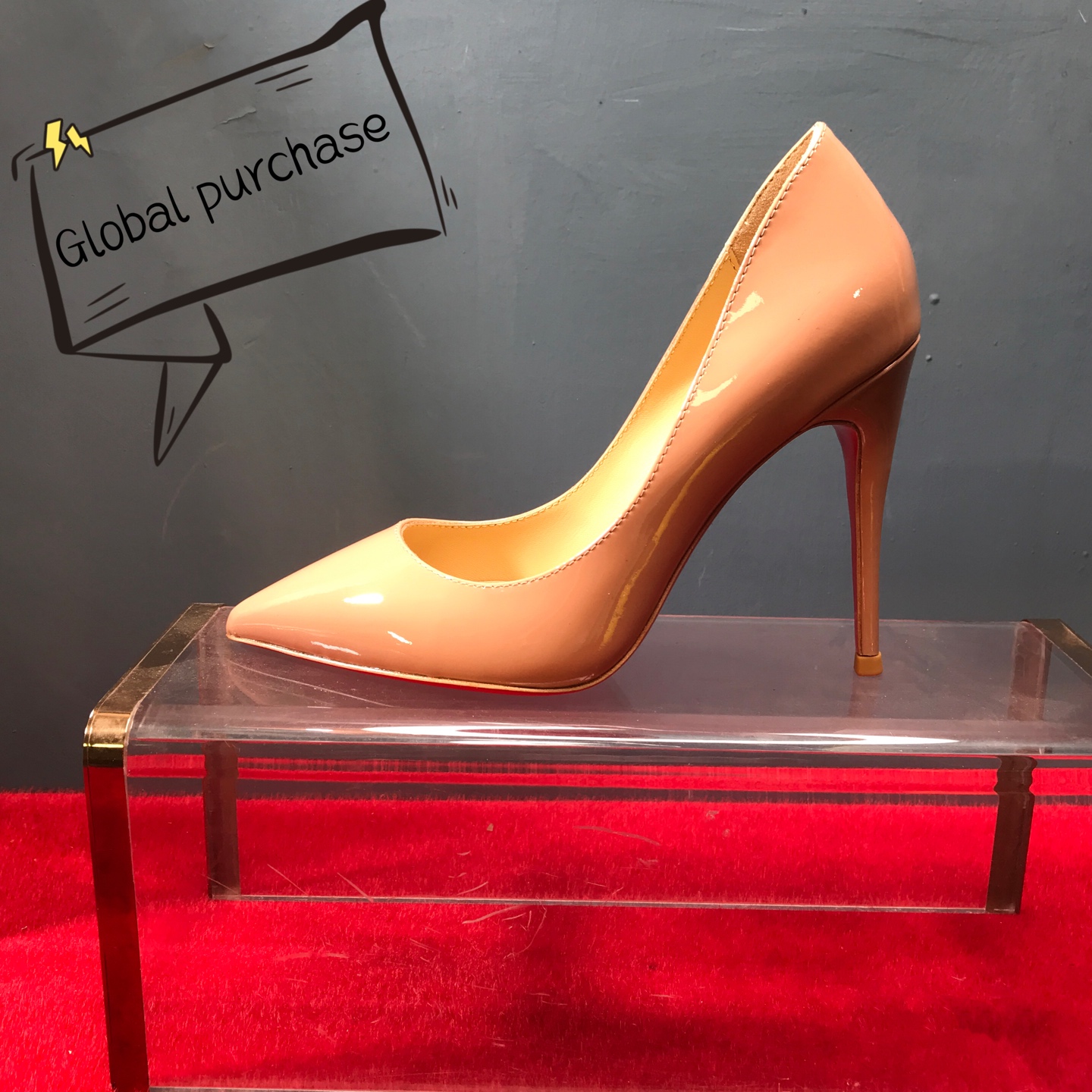 NO:643326,High-end customized classic series!  H10Cm, size 34-42. Genuine leather outsole. 9033-003 nude leather, official website synchronized standard European size Reference: 9033-003 Color: nude Material: patent leather Lining: goat leather Heel high: 10Cm Sole: leather sole Size: EUR 34-42 (US 4-11):,, christian louboutin, Leather soles19860909高端订制 精典款系列！ H10Cm,尺码34-42码.真皮大底.9033-003裸柒皮,官网同步 标准欧码 Reference:9033-003 Color:nude Material:patent leather Lining:goat leather Heel heigh:10Cm Sole:leather sole Size:EUR 34－42（US 4一11) :,,christian louboutin,Leather soles,Women's Shoes