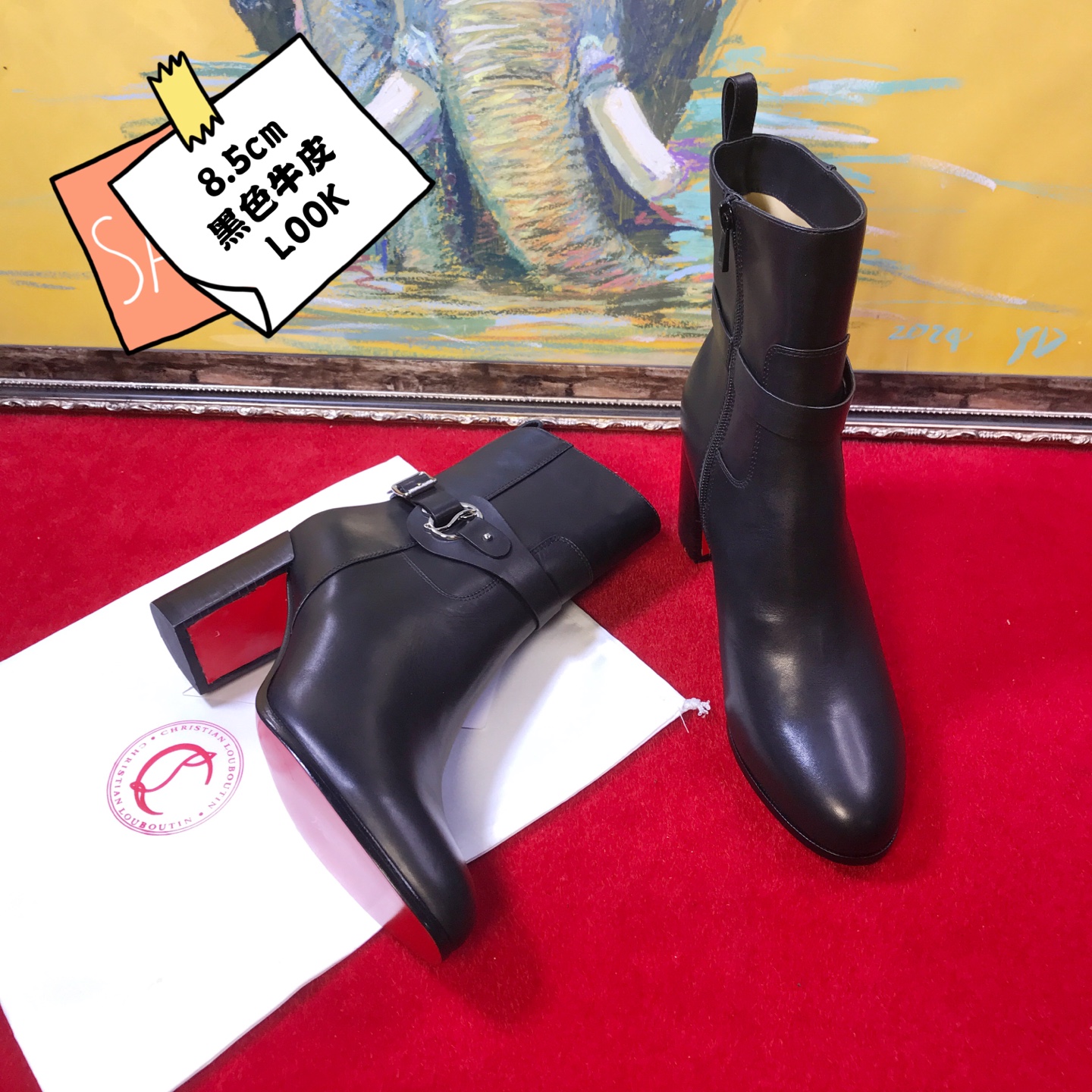 NO:643338,High-end customized autumn and winter boots series!  H8.5Cm, size 35-42. Leather extended outsole, layered leather heel. 319-18. Black cowhide, black sheepskin lining. Private mold buckle. Official website synchronization. Standard European size. Reference: 319-18 Color: black/black Material: cowhide Lining: sheep leather Heel heigh: 8.5Cm Sole: leather sole Size: EUR 35-42 (US 4-11)  :,,christian louboutin,boots,cowhide,sheepskin19860909高端订制 秋冬靴系列！ H8.5Cm,尺码35-42码.真皮延条大底,层皮跟.319－18.黑色牛皮,黑色羊皮里.私模扣.官网同步. 标准欧码. Reference:319－18 Color:black/black Material:cowhide Lining:sheep leather Heel heigh:8.5Cm Sole:leather sole Size:EUR 35－42（US 4一11) :,,christian louboutin,boots,cowhide,sheepskin,Women's Shoes