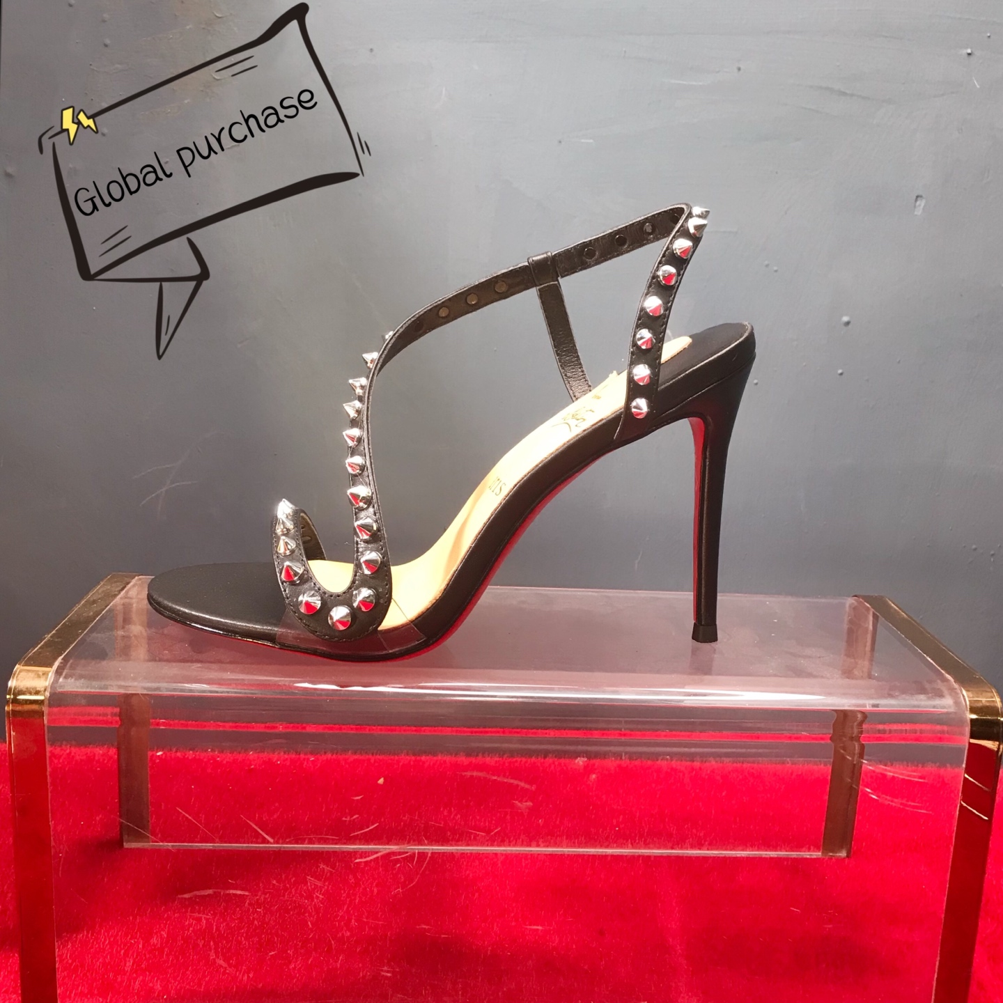 NO:689971,High-end customized spring and summer new series of rivet sandals!  H10Cm, size 34-42. Customized models are non-refundable and non-exchangeable - 054 black seven leather, black sheepskin lining, official website synchronization Standard European code Reference:-054 Color: black/black Material: cowhide/rivet Lining: goat leather Heel heigh: 10Cm Sole: leather sole Size: EUR 34－42 (US 4 to 11):,,christian  louboutin,sandals,sheepskin19860909高端订制 年春夏铆钉凉鞋新款系列！ H10Cm,尺码34-42码.订制款不退不换-054黑柒皮,黑羊皮里,官网同步 标准欧码 Reference:-054 Color:black/black Material:cowhide/rivet Lining:goat leather Heel heigh:10Cm Sole:leather sole Size:EUR 34－42（US 4一11) :,,christian louboutin,sandals,sheepskin,Women's Shoes