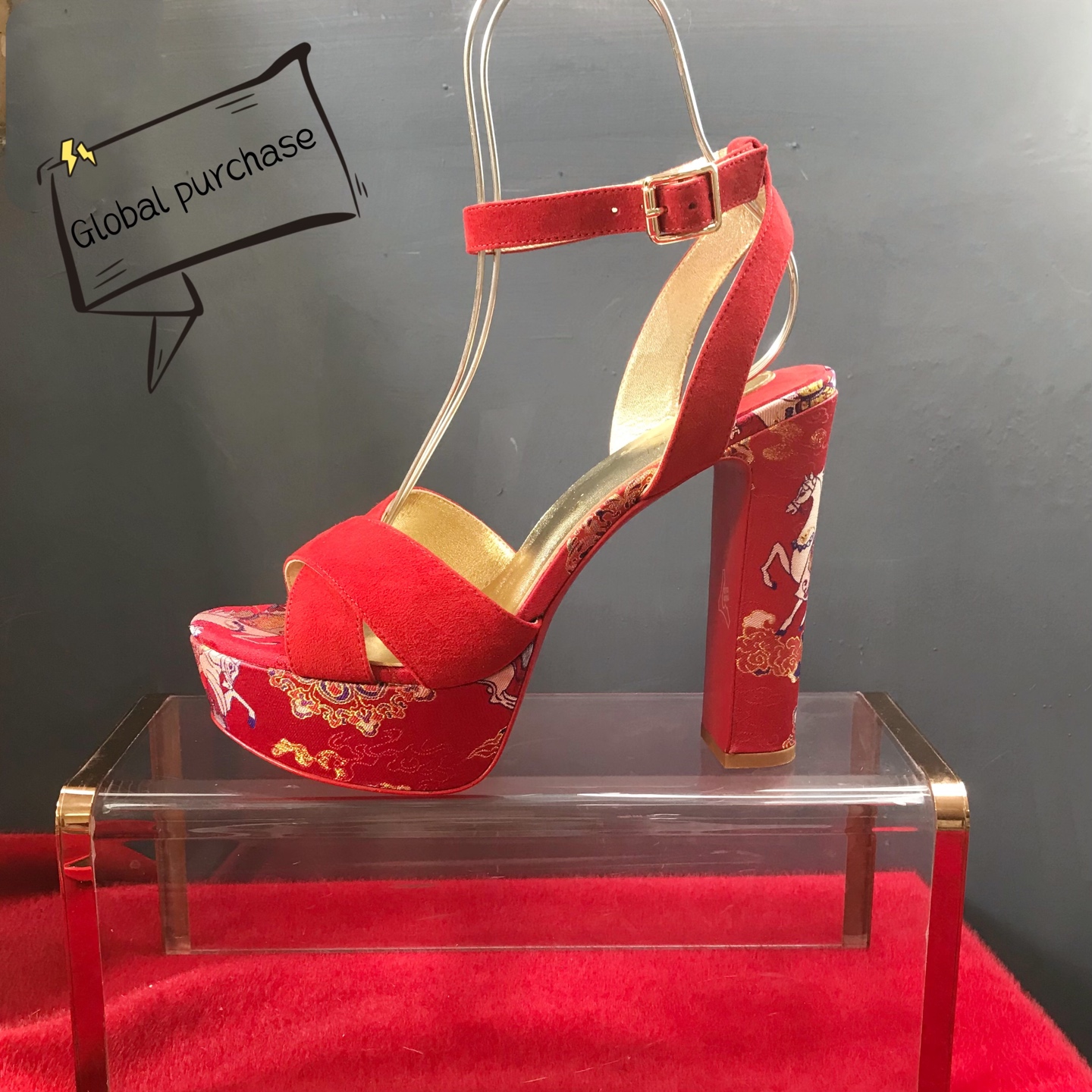 NO:728737,High-end customized 2026 Song brocade intangible cultural heritage fabric classic water table series! H13Cm, water table: 4Cm, size 34-41. Fully customized, non-refundable and non-exchangeable. L1053-Red deerskin, red famous intangible cultural heritage Song brocade with money pattern, gold sheepskin lining, (customized face-to-face, 15 days) Standard European code Reference: L1053- Color: red/red Material: cray velours Lining: red goat leather Heel heigh: 13Cm Platforms:4Cm Sole:leather sole Size:EU 34-41 (US 4-11):,,christian louboutin,tom ford,sheepskin19860909高端订制 2026宋錦非遺面料精典水台款系列！ H13Cm,水台:4Cm、尺码34-41码.全私订制款,不退不换L1053-紅色鹿皮,紅色名家非遺宋錦馬上有錢图紋,金色羊皮里,（訂制按面對訂做,15天） 标准欧码 Reference:L1053- Color:red/red Material:cray velours Lining:red goat leather Heel heigh:13Cm Platforms:4Cm Sole:leather sole Size:EU 34－41（US 4一11) :,,christian louboutin,tom ford,sheepskin,Women's Shoes