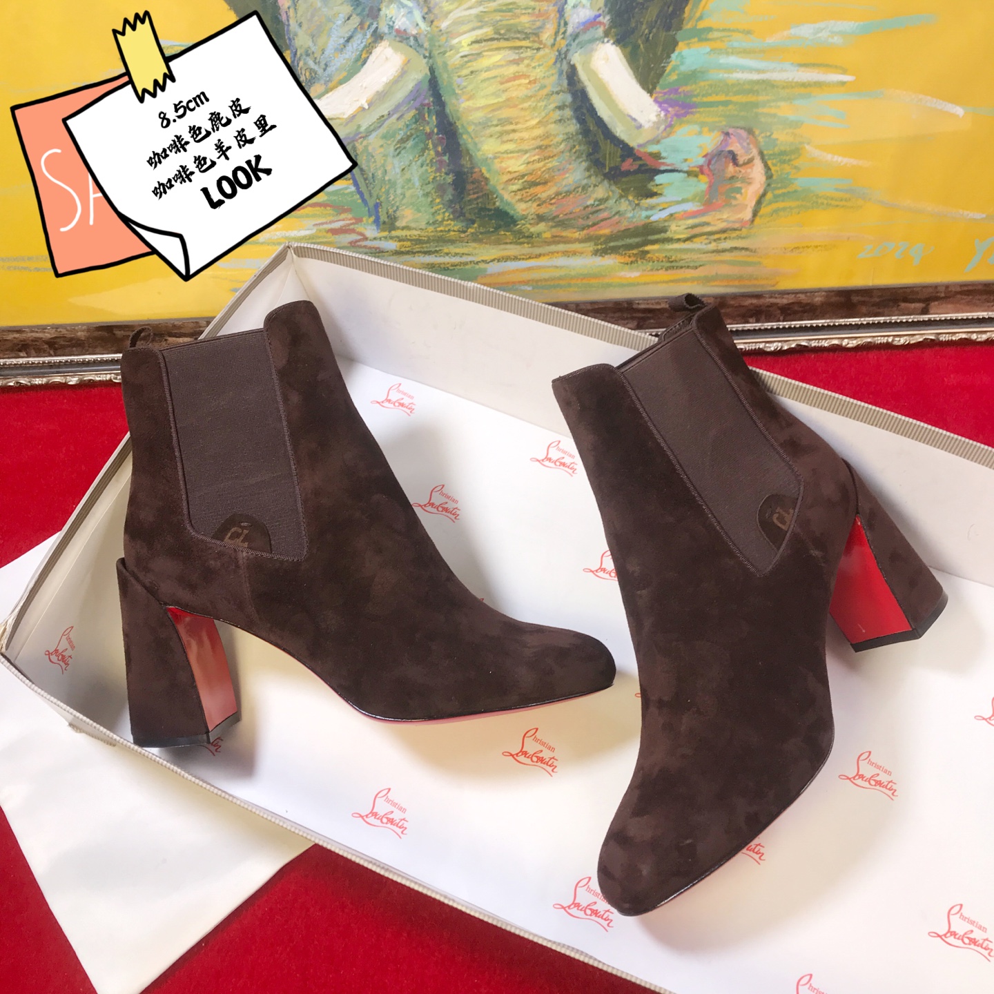 NO:728774,High-end customized autumn and winter boots series!  H8.5Cm, size 35-42. Genuine leather outsole. 319-16. Dark brown deerskin, dark brown sheepskin with laser letters. Official website synchronized with standard European code Reference: 319-16 Color: brown/brown Material: cowhide Lining: sheep leather Heel high: 8.5Cm Sole: leather sole Size: EUR 35-42 (US 4-11):,,christian  louboutin,boots,sheepskin,leather soles19860909高端订制 秋冬靴系列！ H8.5Cm,尺码35-42码.真皮大底.319－16.深咖鹿皮,深咖羊皮里激光字母.官网同步 标准欧码 Reference:319－16 Color:brown/brown Material:cowhide Lining:sheep leather Heel heigh:8.5Cm Sole:leather sole Size:EUR 35－42（US 4一11) :,,christian louboutin,boots,sheepskin,Leather soles,Women's Shoes