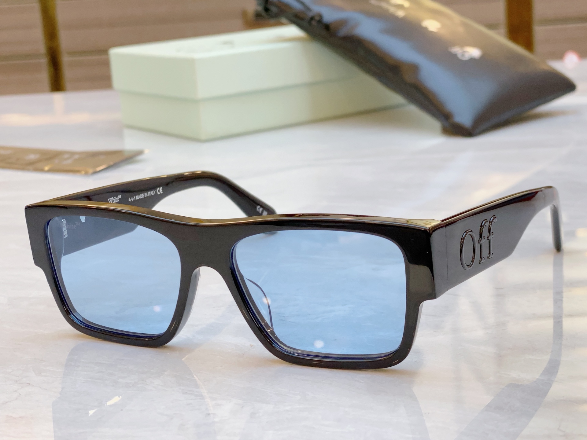 ，【OFF WHIT*】新款太阳镜🕶️，MODELOERJ086，SIZE 56口16-14


