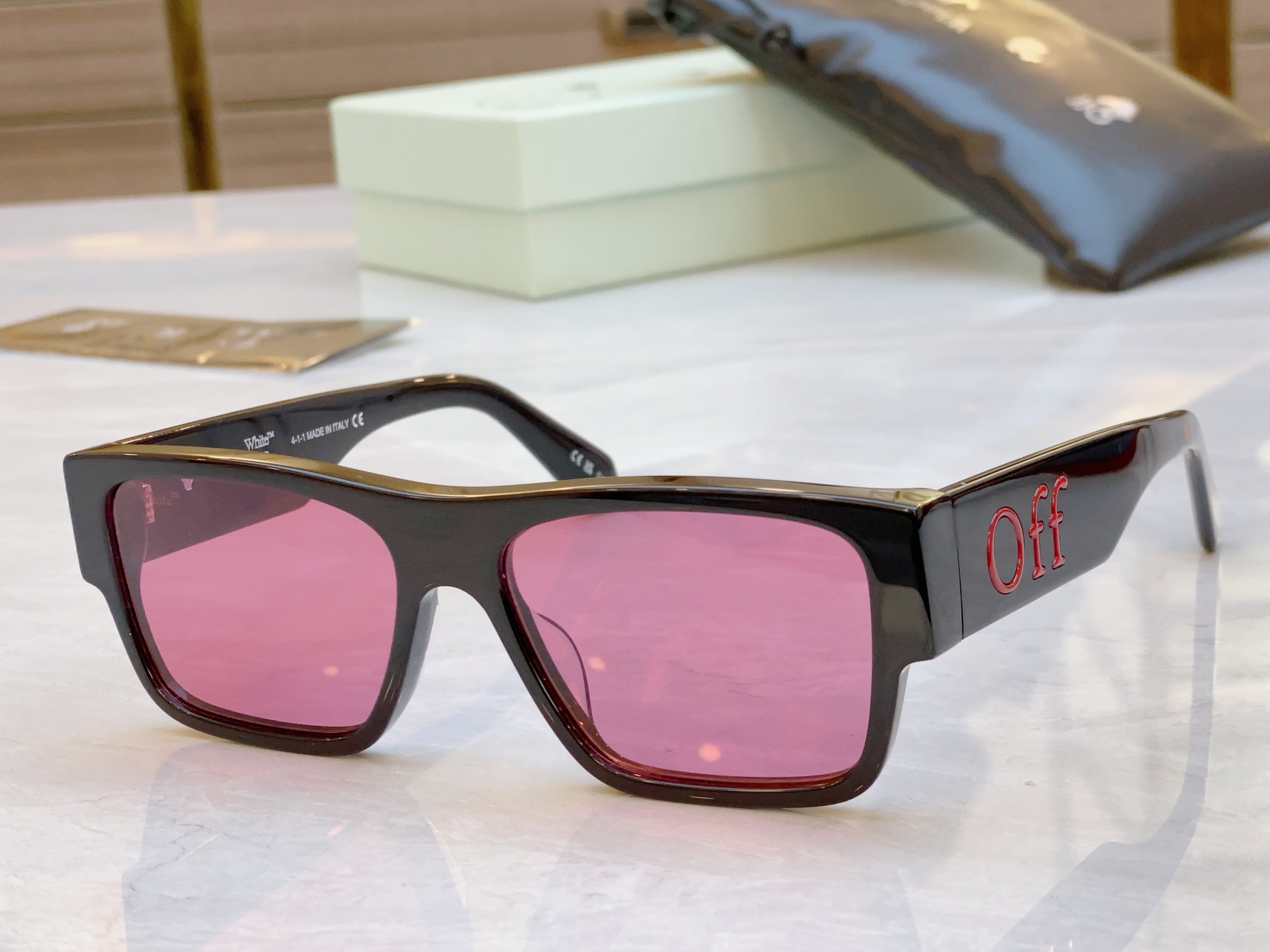 ，【OFF WHIT*】新款太阳镜🕶️，MODELOERJ086，SIZE 56口16-14



