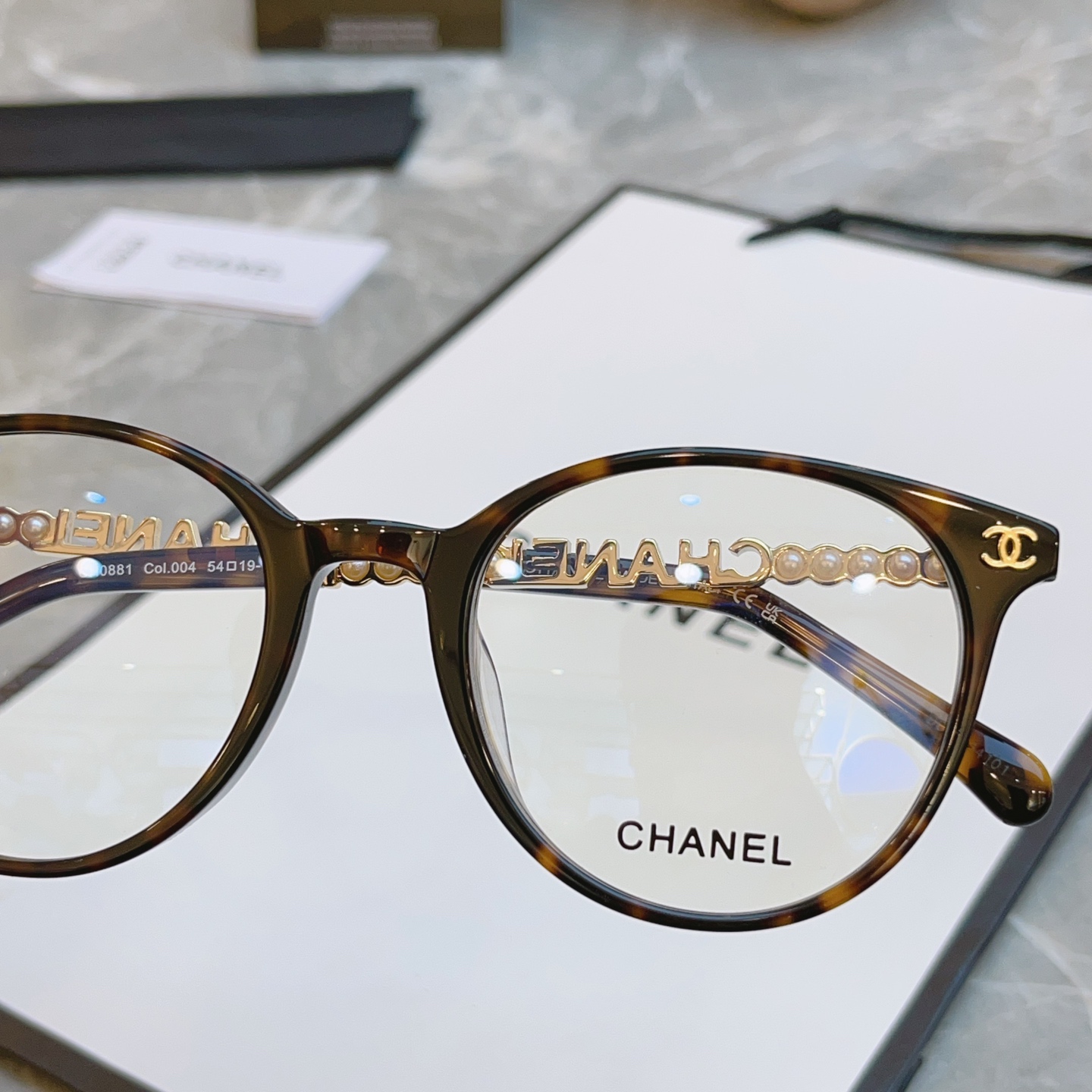 ，【CHANE*】香奈*儿新款光学架，MODEL：CH0881， SIZE54口19-145