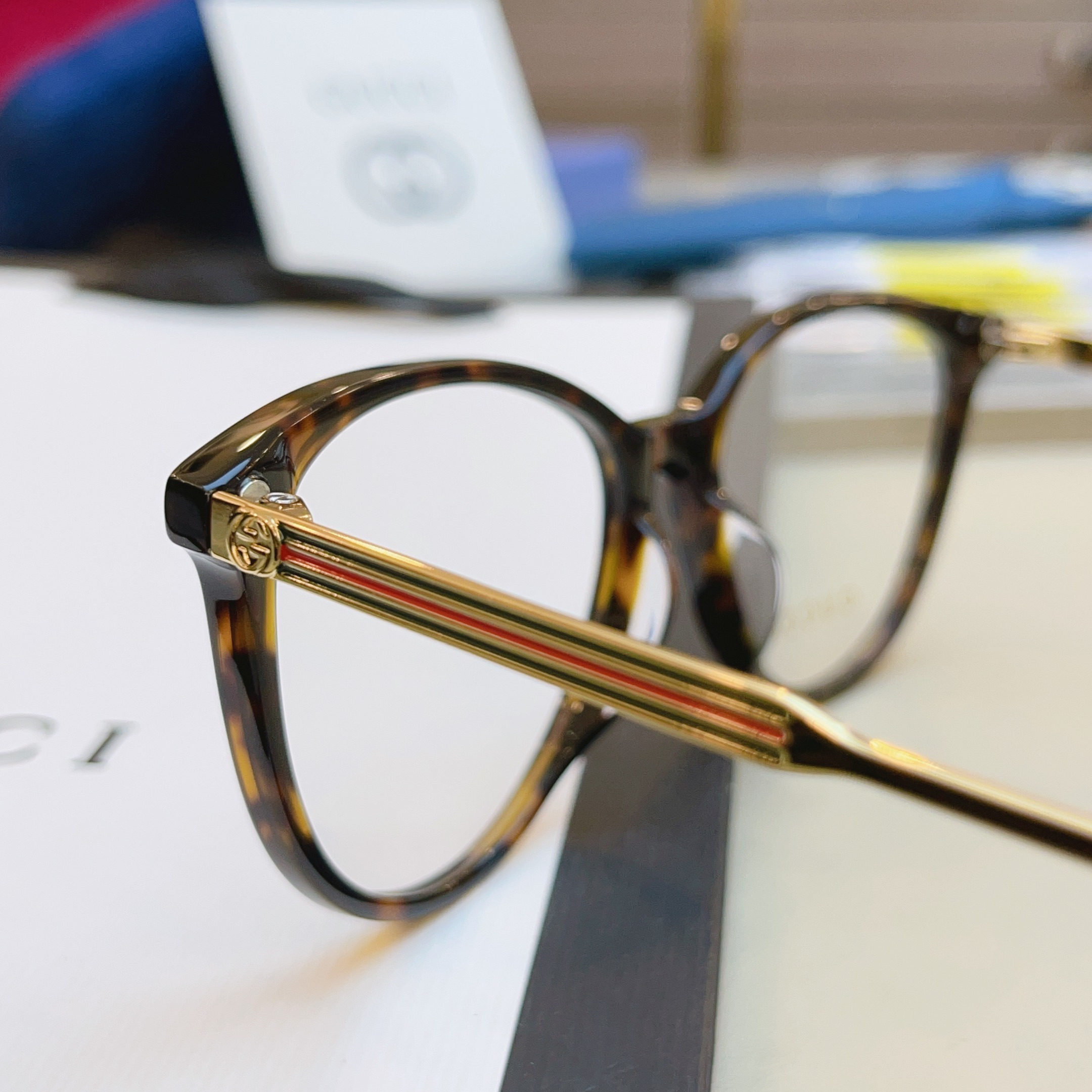 ，【GUCC*】古*驰新款眼镜架，GG1528OA，SIZE54口16-145 