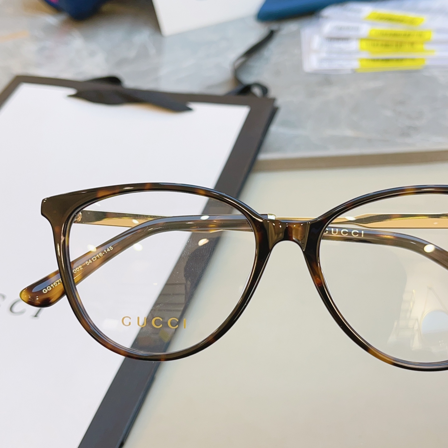 ，【GUCC*】古*驰新款眼镜架，GG1528OA，SIZE54口16-145 