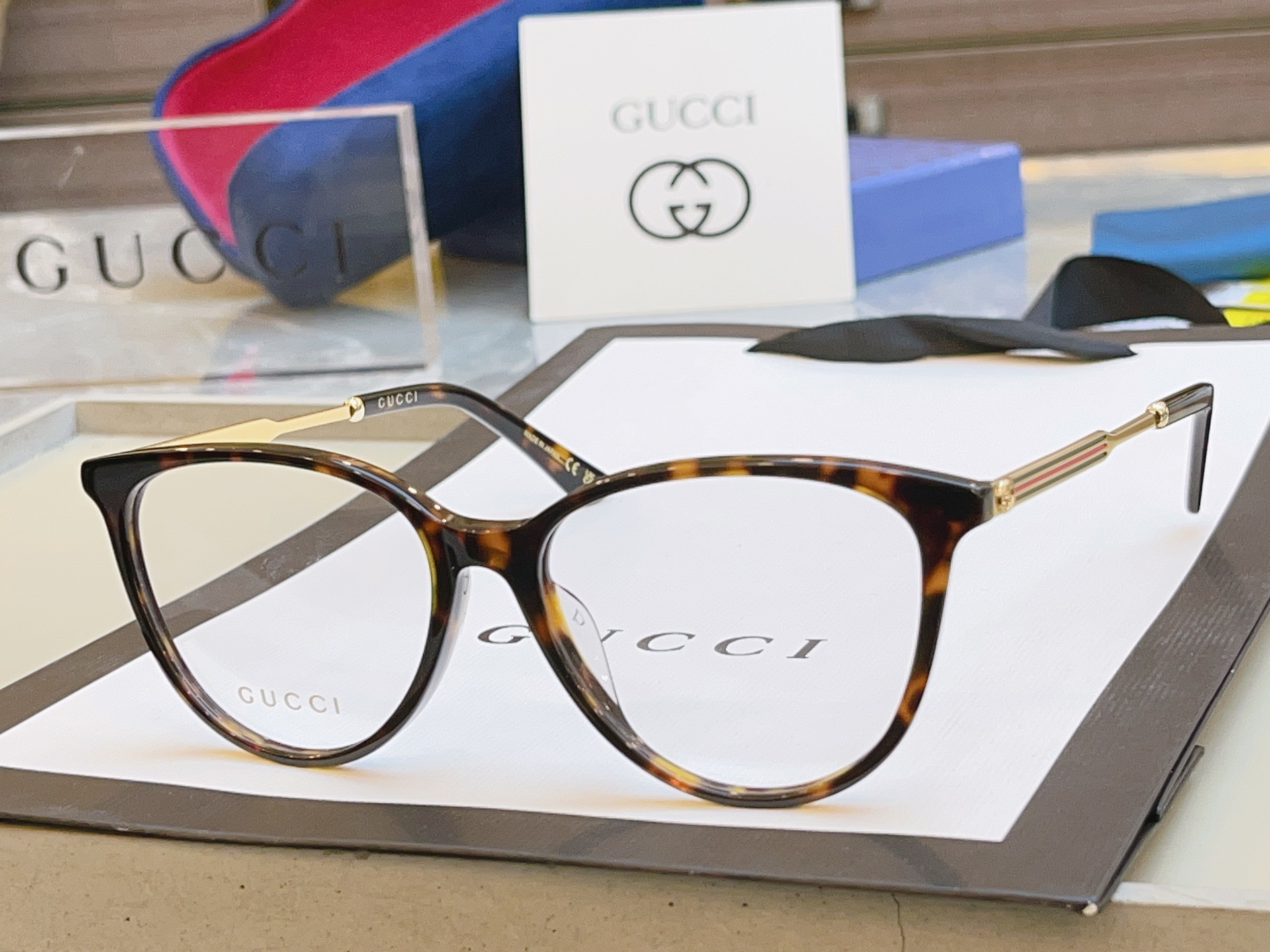 ，【GUCC*】古*驰新款眼镜架，GG1528OA，SIZE54口16-145 