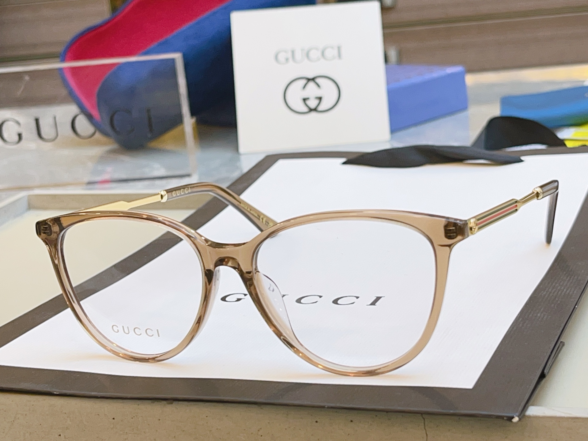 ，【GUCC*】古*驰新款眼镜架，GG1528OA，SIZE54口16-145 