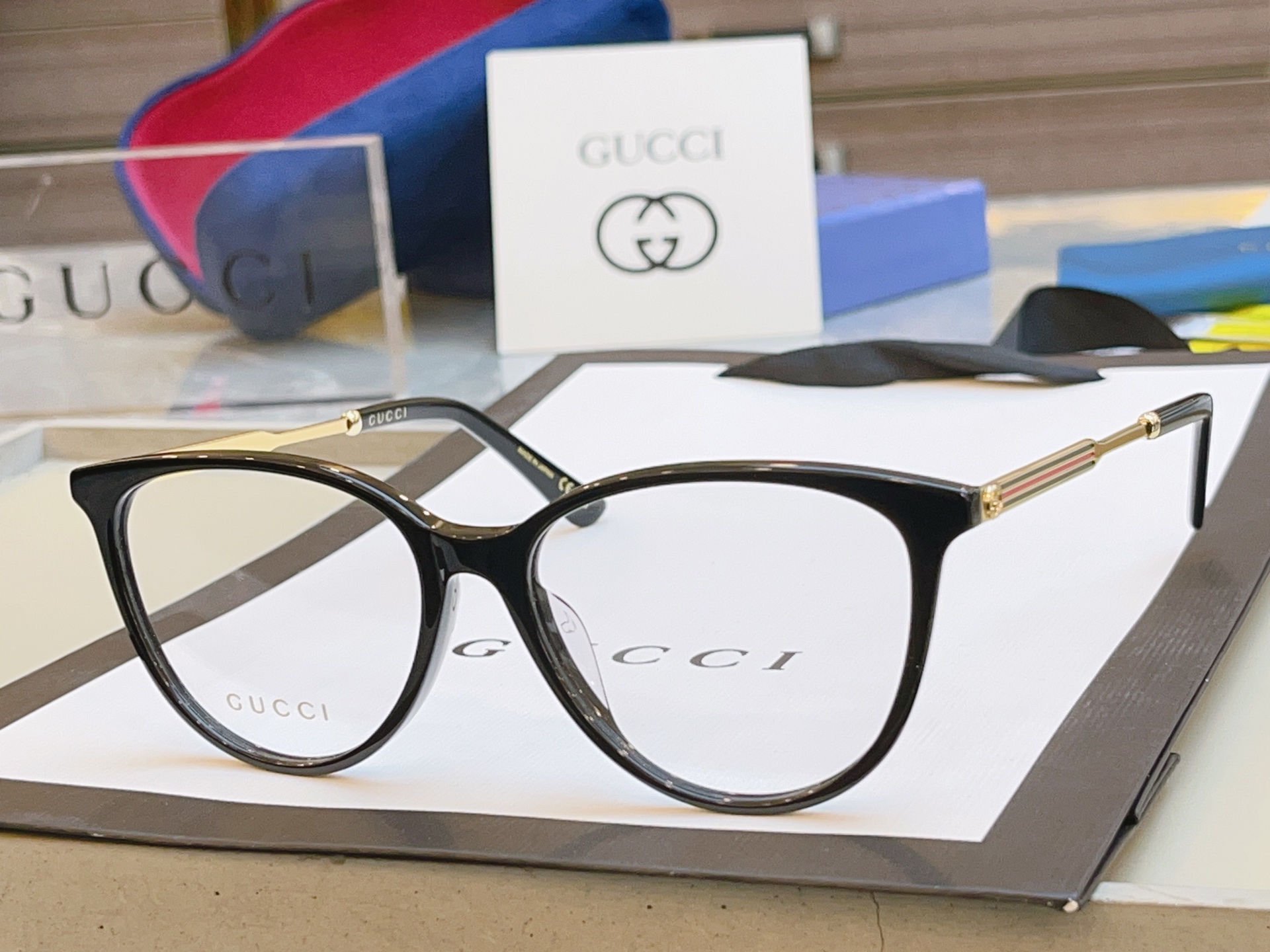 ，【GUCC*】古*驰新款眼镜架，GG1528OA，SIZE54口16-145 