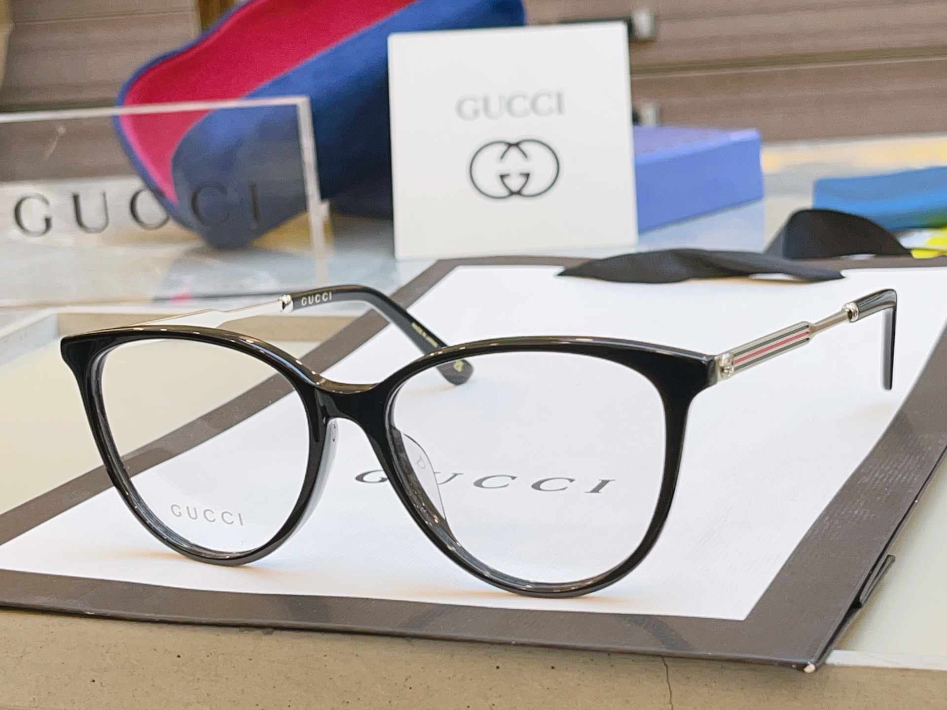 ，【GUCC*】古*驰新款眼镜架，GG1528OA，SIZE54口16-145 