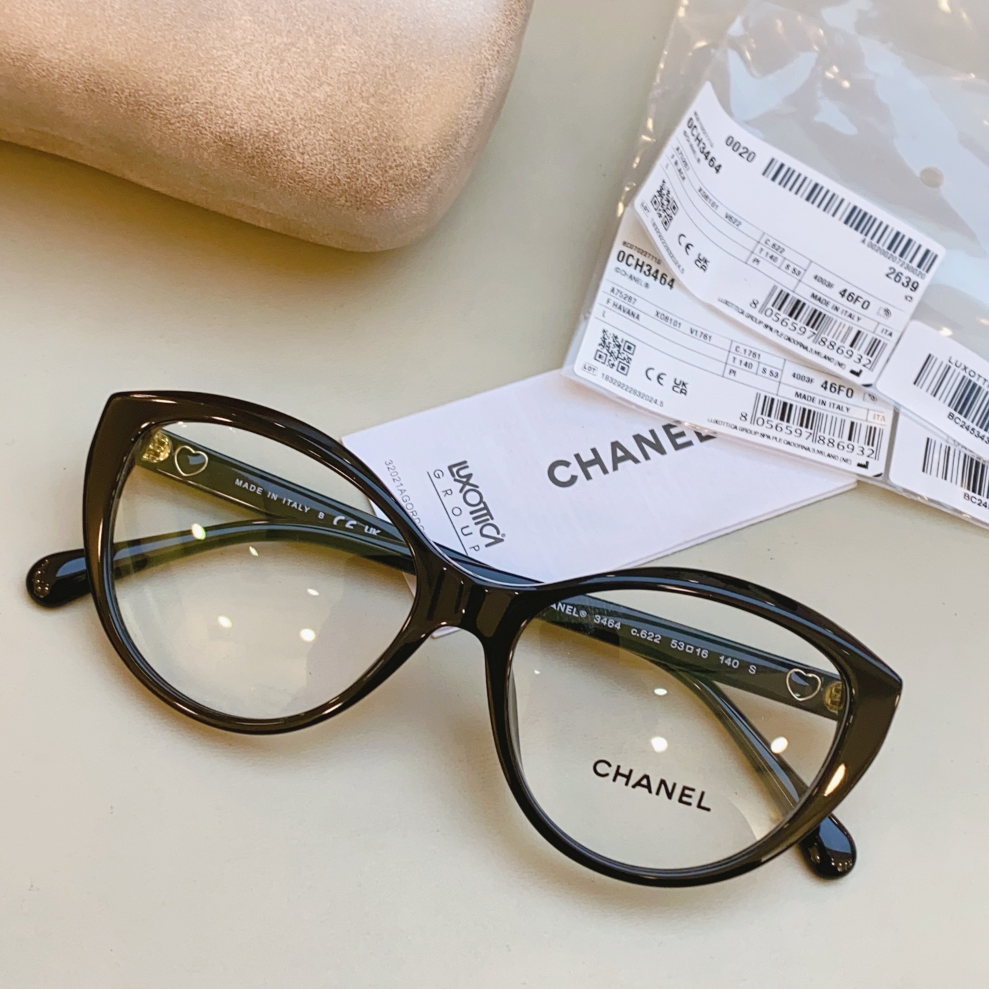 ，【CHANE*】香奈*儿新款光学架，高版本，MODEL：CH3464， SIZE53口16-140