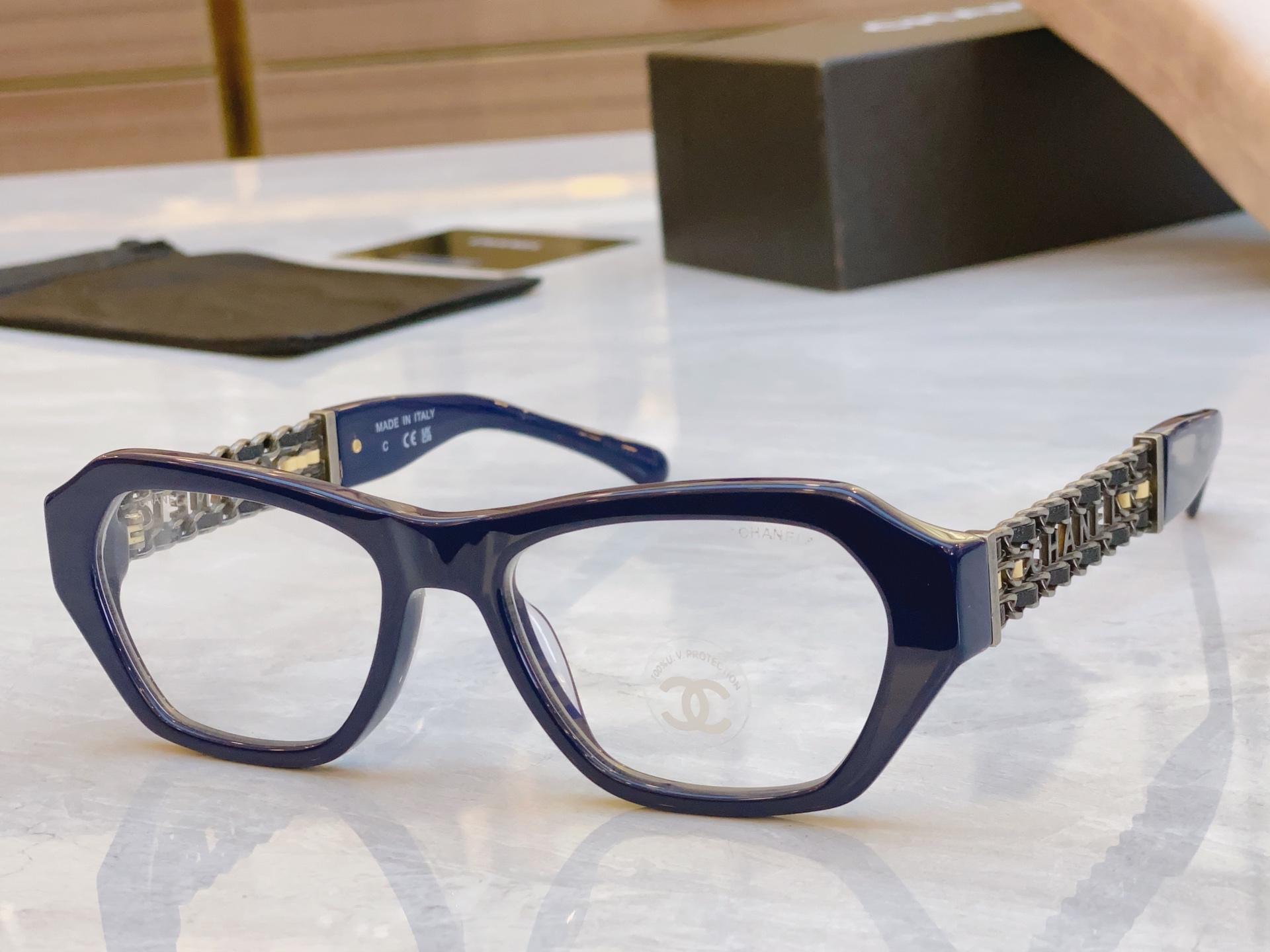 ，【CHANE*】香奈*儿新款眼镜架，MODEL：CH5537，SIZE：55口18-145