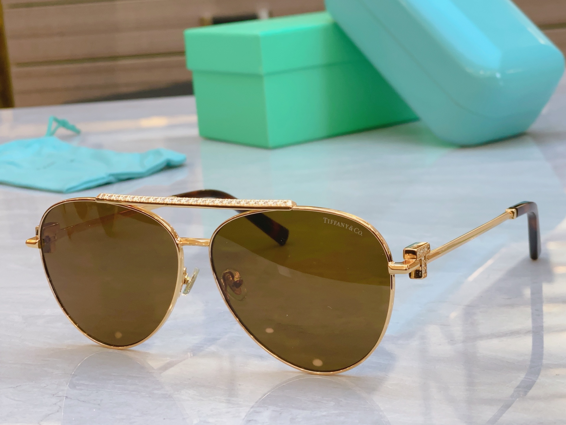 ，【Tiffany & Co.】蒂芙*尼新款太阳镜🕶️，Mod：TF5019，Size：61口12-14