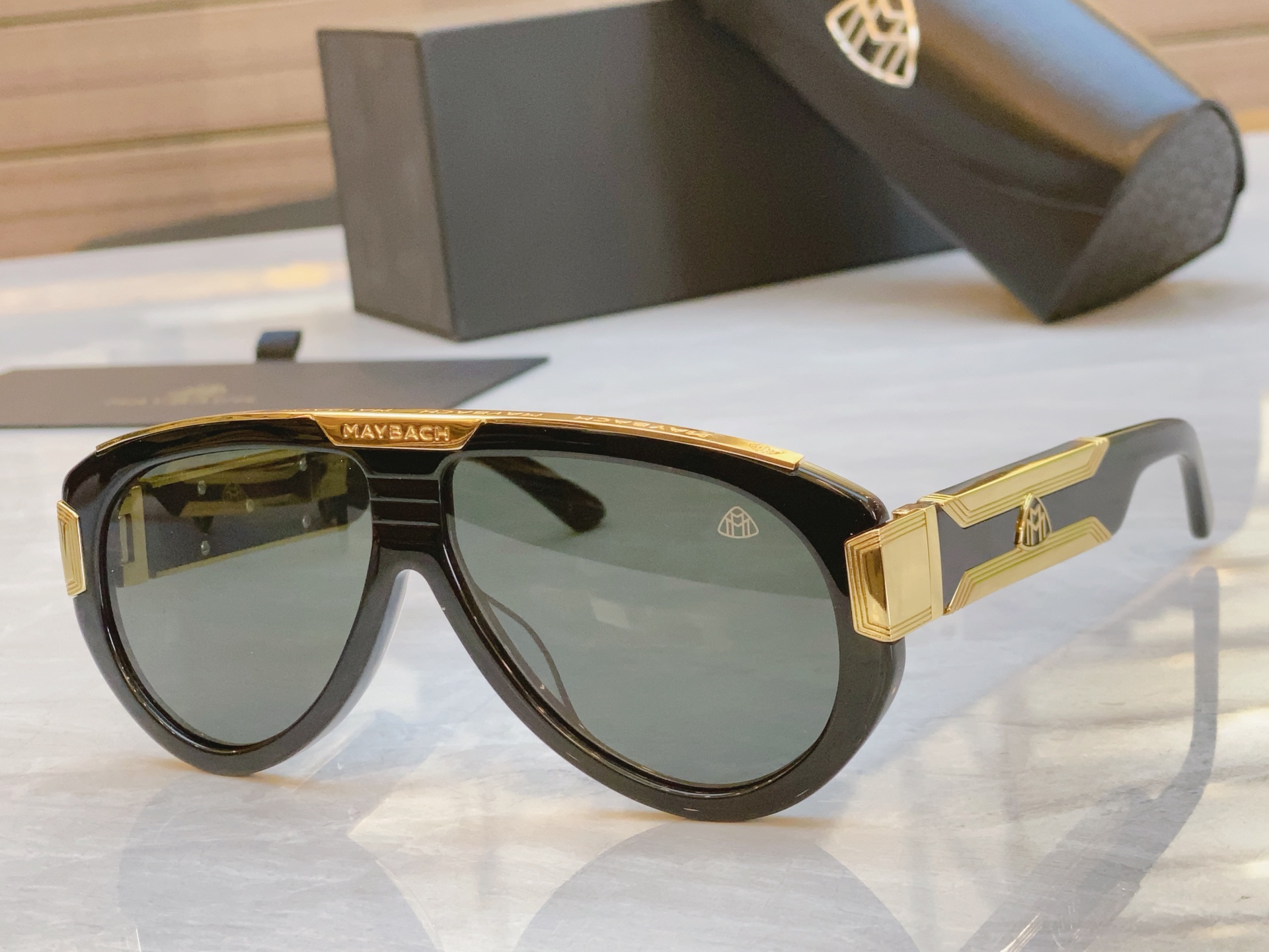 ，【MAYBAC*】迈巴*赫新款太阳镜🕶️🕶️，MODEL THE IDOLI-A9 ，SIZE：60口