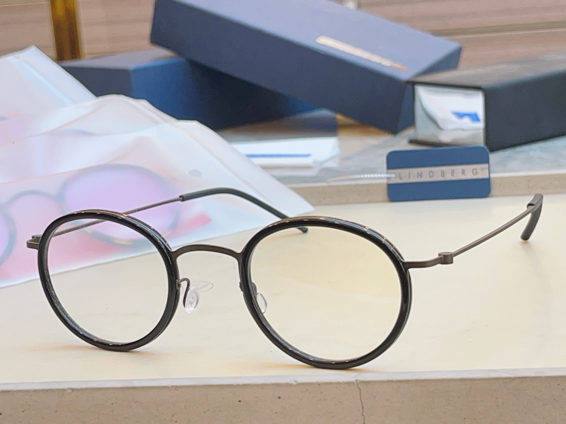 ，【LINDBER*】林德*伯格新款光学架，MODEL：5805，SIZE：46口25-145 高版本