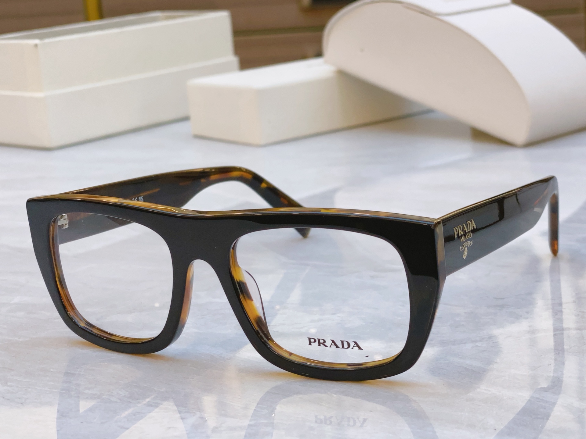 ，【PRAD*】普拉*达新款眼镜架，MODEL：PRA17V，SIZE：53口20-145
