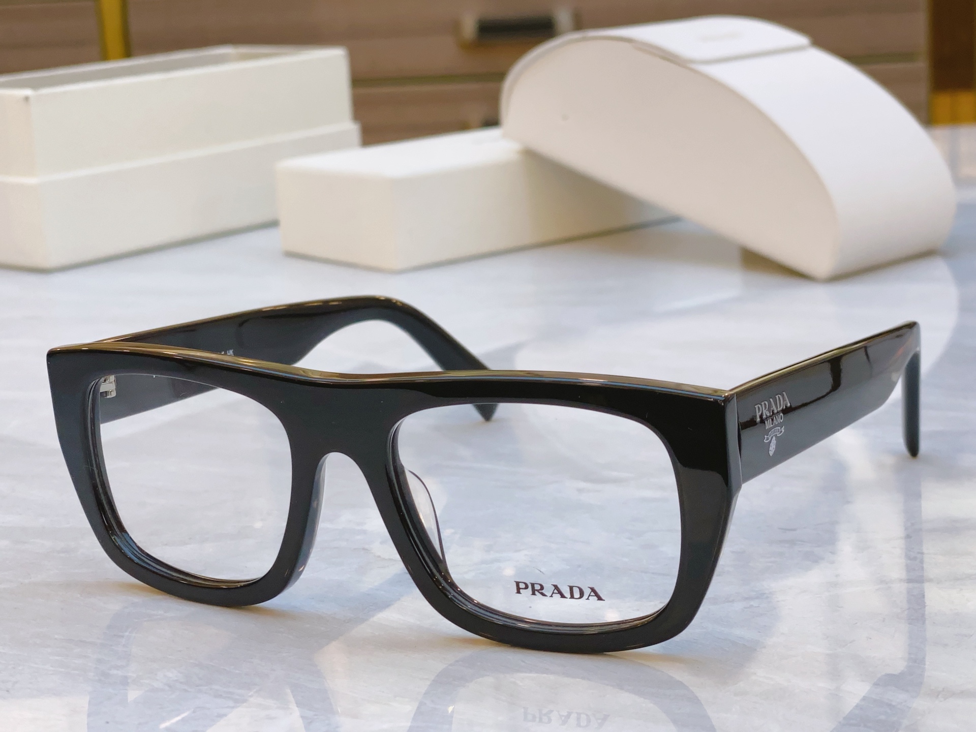 ，【PRAD*】普拉*达新款眼镜架，MODEL：PRA17V，SIZE：53口20-145