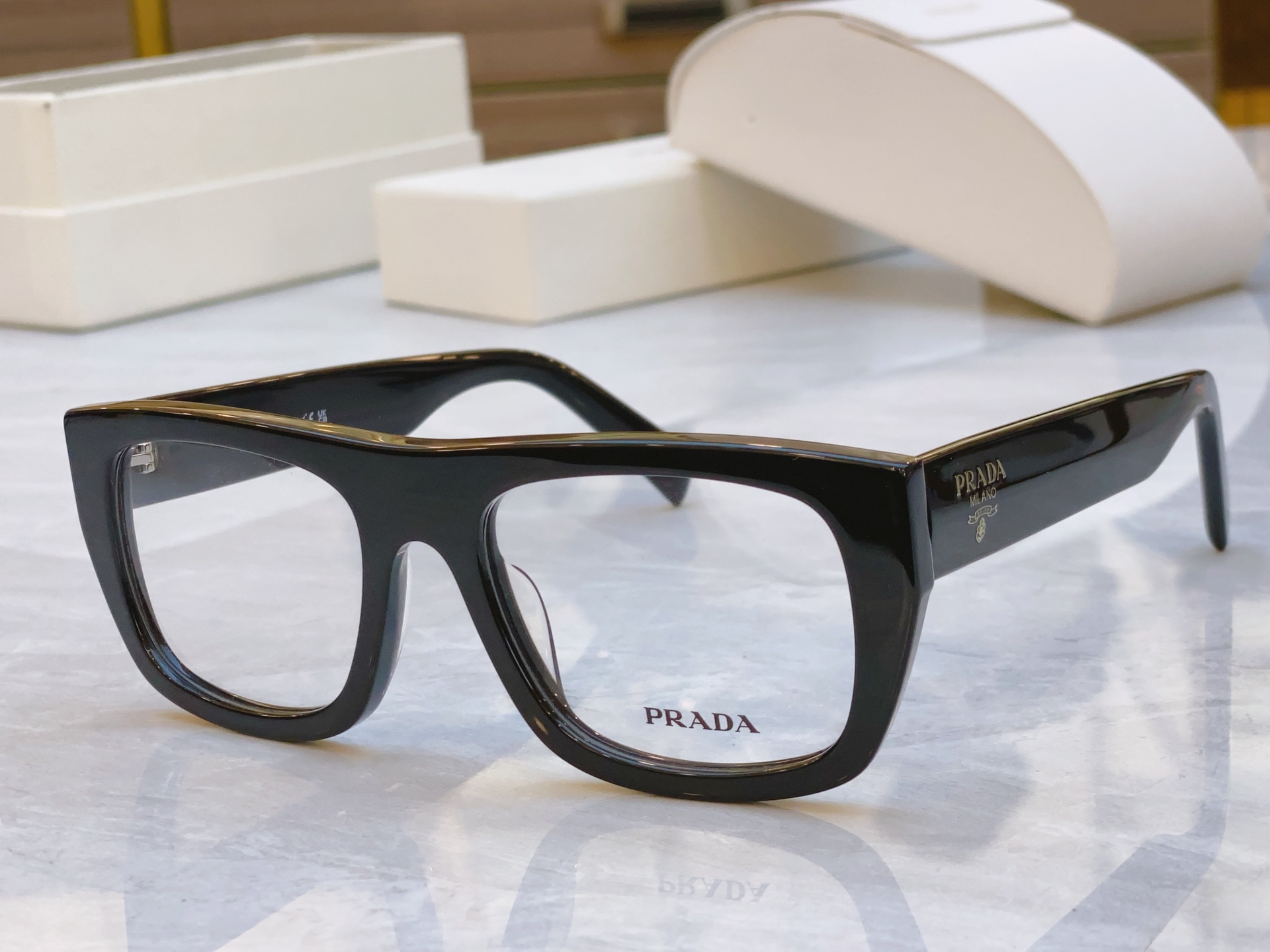，【PRAD*】普拉*达新款眼镜架，MODEL：PRA17V，SIZE：53口20-145