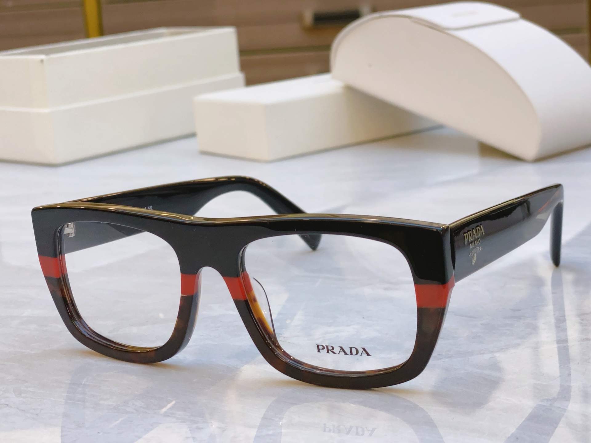 ，【PRAD*】普拉*达新款眼镜架，MODEL：PRA17V，SIZE：53口20-145