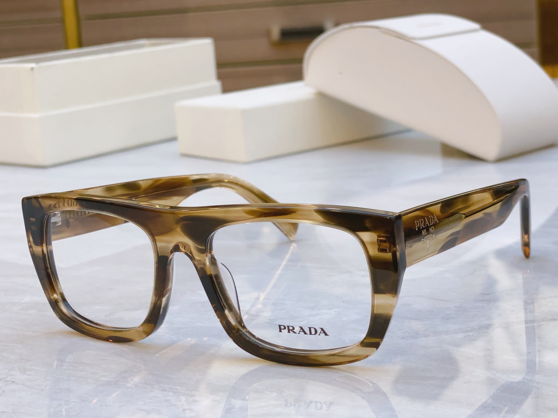 ，【PRAD*】普拉*达新款眼镜架，MODEL：PRA17V，SIZE：53口20-145