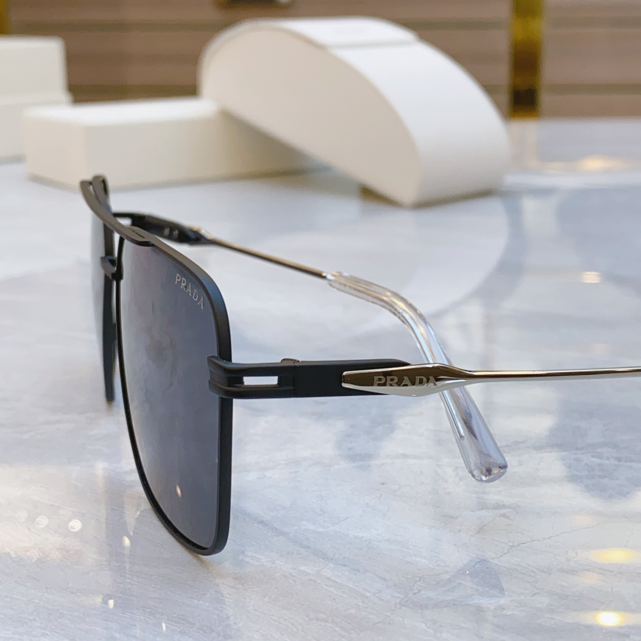 ，【PRAD*】普拉*达新款太阳镜🕶️，MODEL：PR A91-S，SIZE：60口14-145
