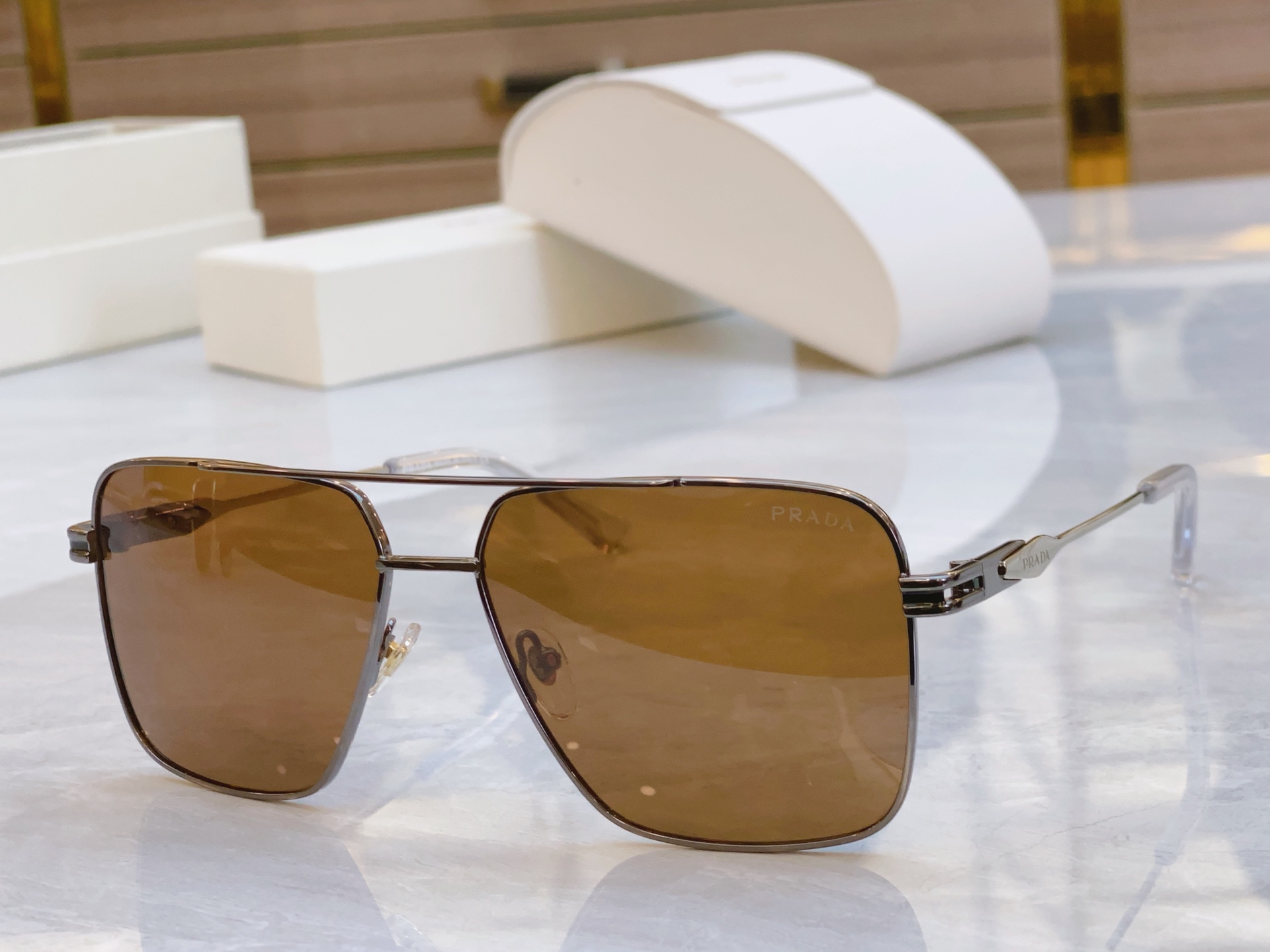 ，【PRAD*】普拉*达新款太阳镜🕶️，MODEL：PR A91-S，SIZE：60口14-145