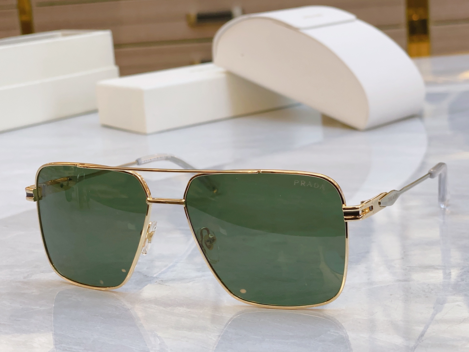 ，【PRAD*】普拉*达新款太阳镜🕶️，MODEL：PR A91-S，SIZE：60口14-145