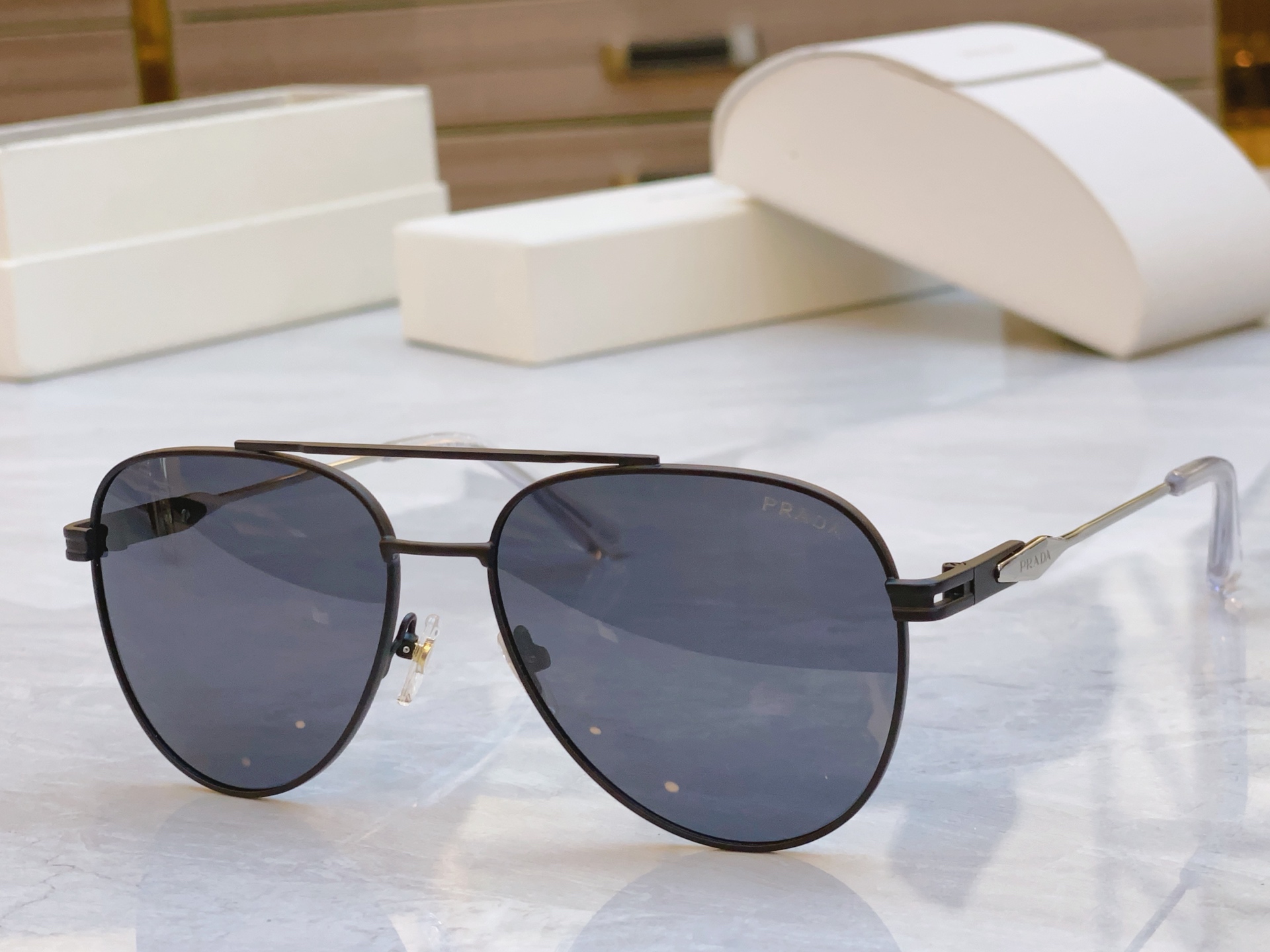 ，【PRAD*】普拉*达新款太阳镜🕶️，MODEL：PR A88-S，SIZE：59口15-145