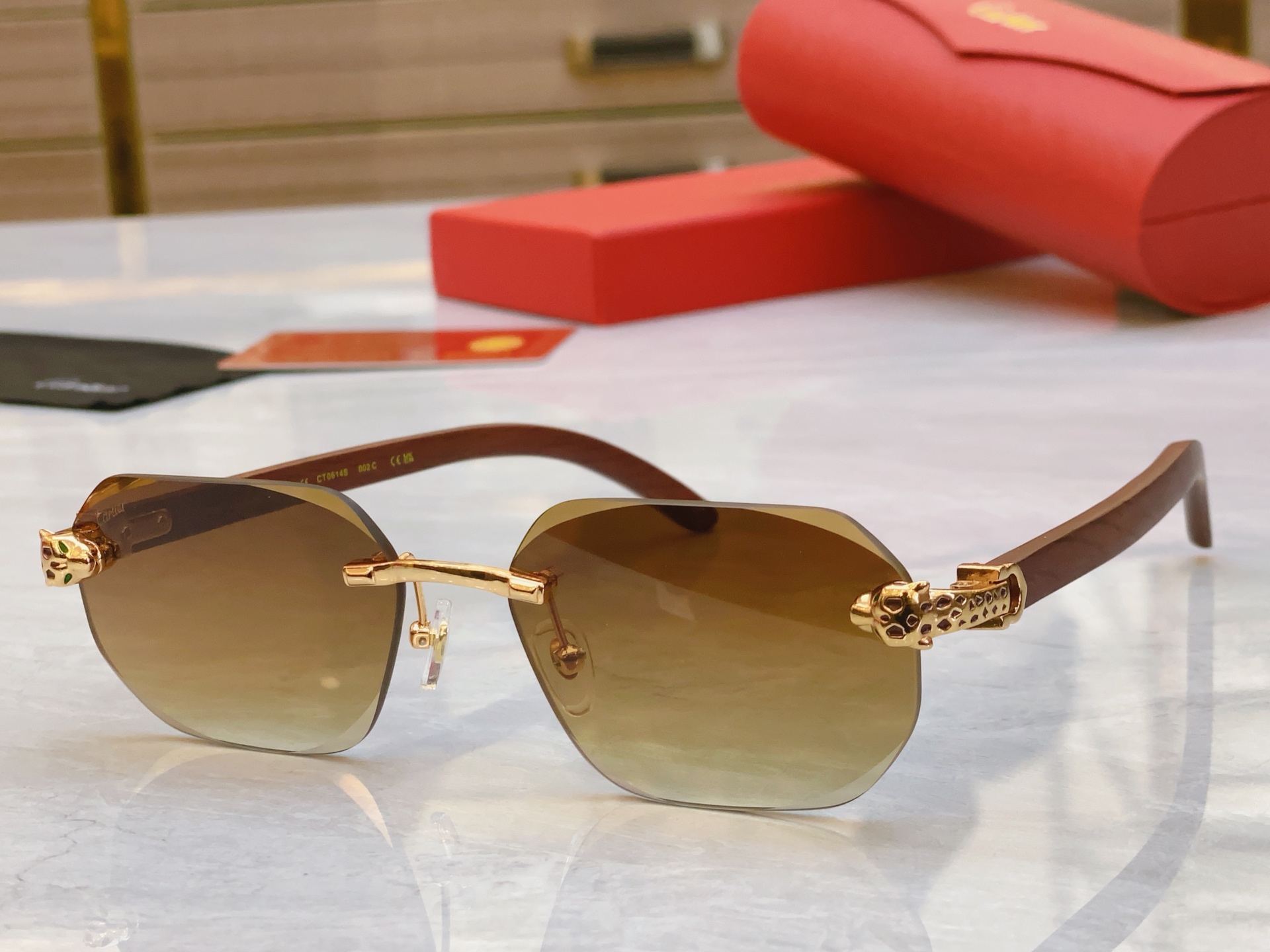 ，【CARTIE*】卡地*亚新款太阳镜，CT0614S，size 58口17-143