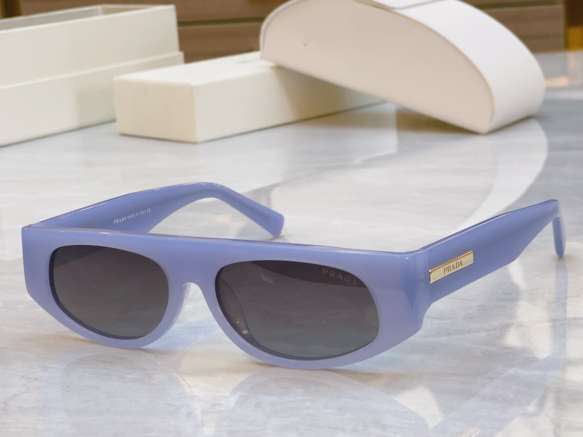 ，【PRAD*】普拉*达新款太阳镜🕶️，MODEL：PR S1008，SIZE：55口20-142