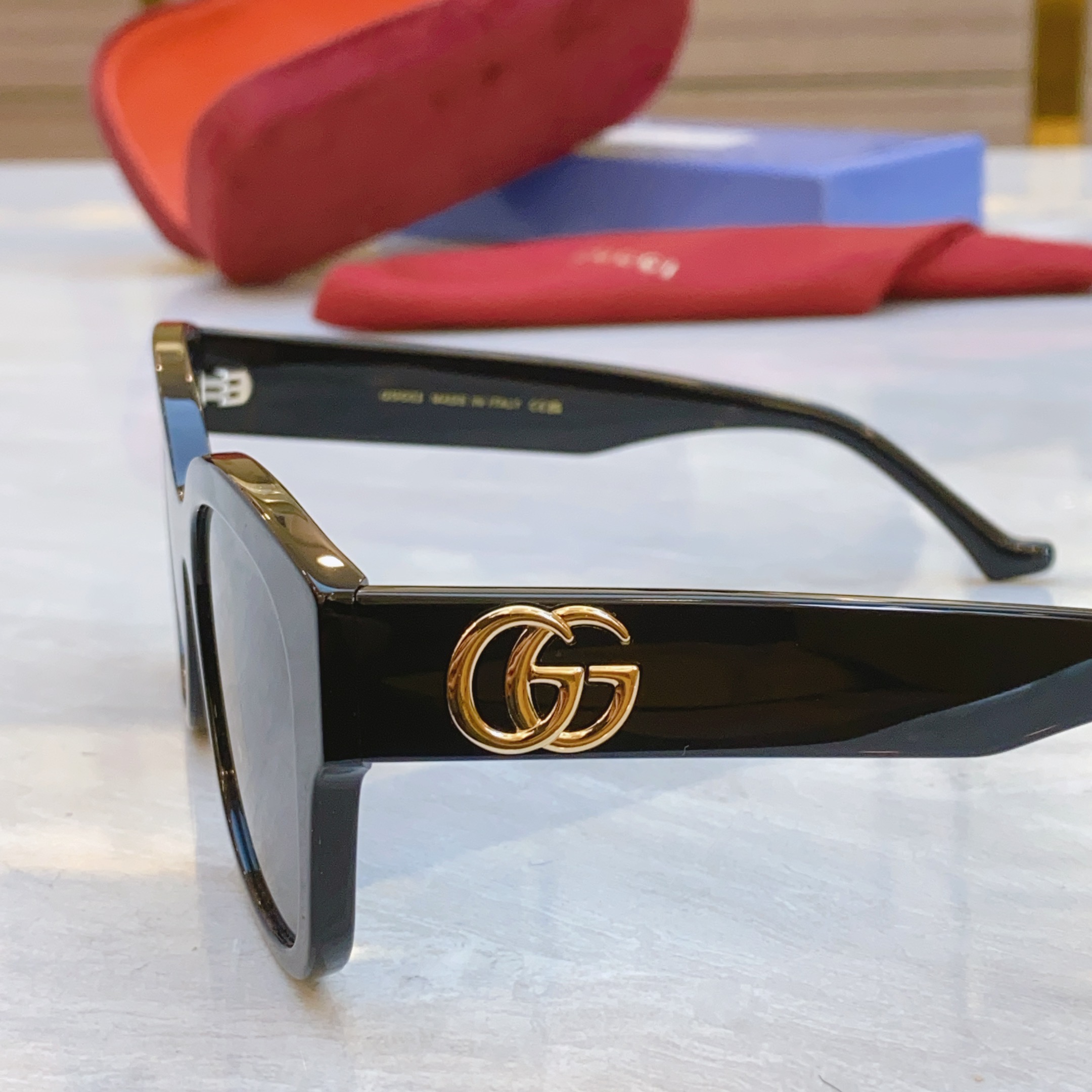 ，【GUCC*】古*驰新款光学架，MODEL：GG1550SK，SIZE：54口18-145