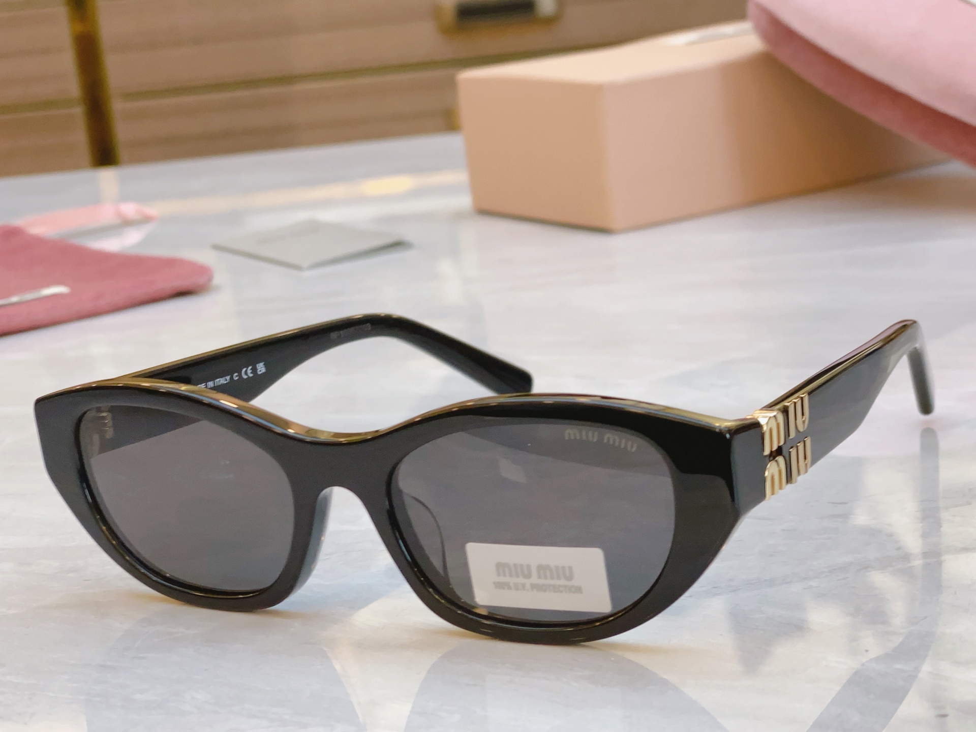 ，【MIU MI*】缪缪新款太阳镜，MODELSMU A03S，SIZE：53口19-140