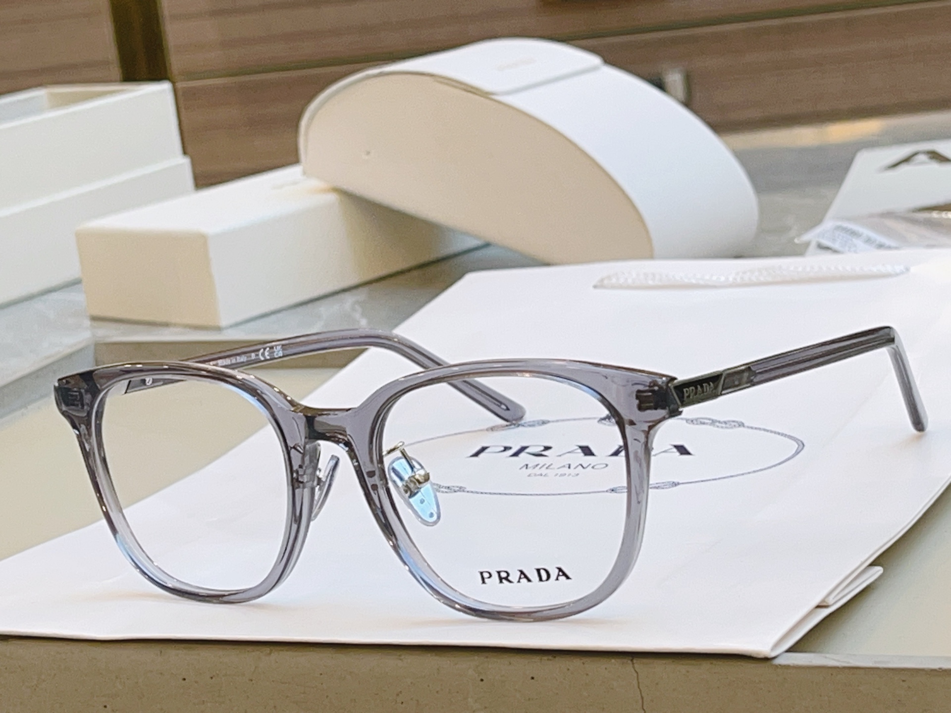 ，【PRAD*】普拉*达新款光学架，MODEL：VPR 14Z，SIZE：53口20-145