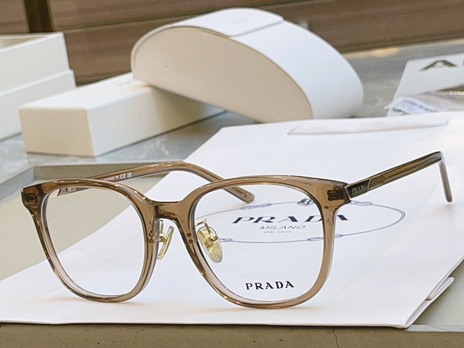 ，【PRAD*】普拉*达新款光学架，MODEL：VPR 14Z，SIZE：53口20-145