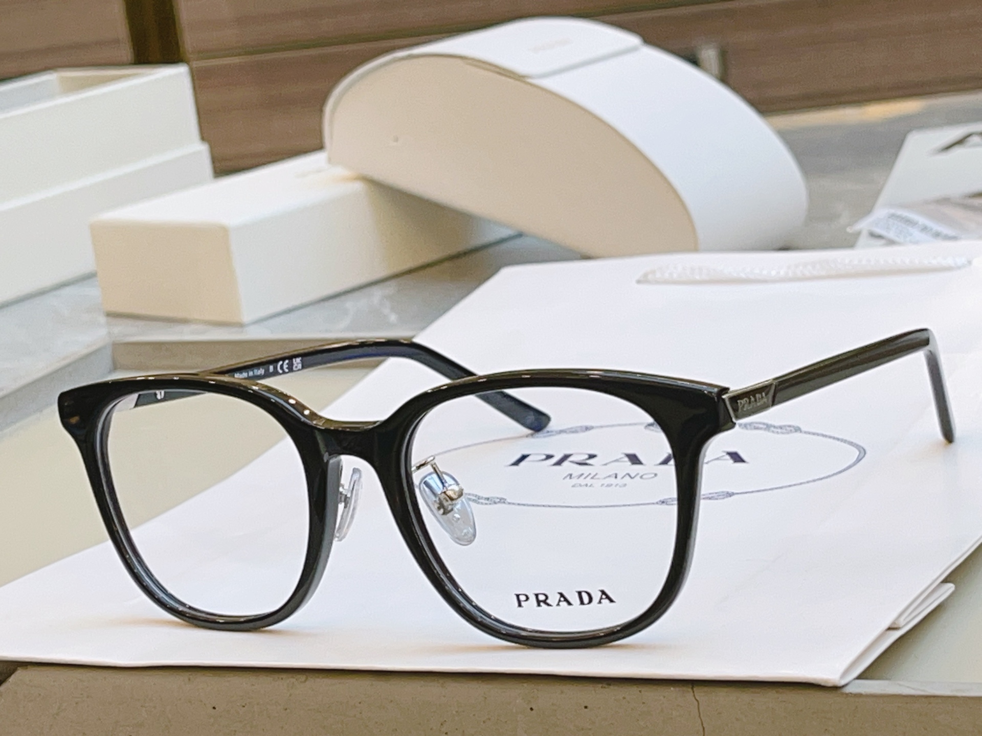 ，【PRAD*】普拉*达新款光学架，MODEL：VPR 14Z，SIZE：53口20-145