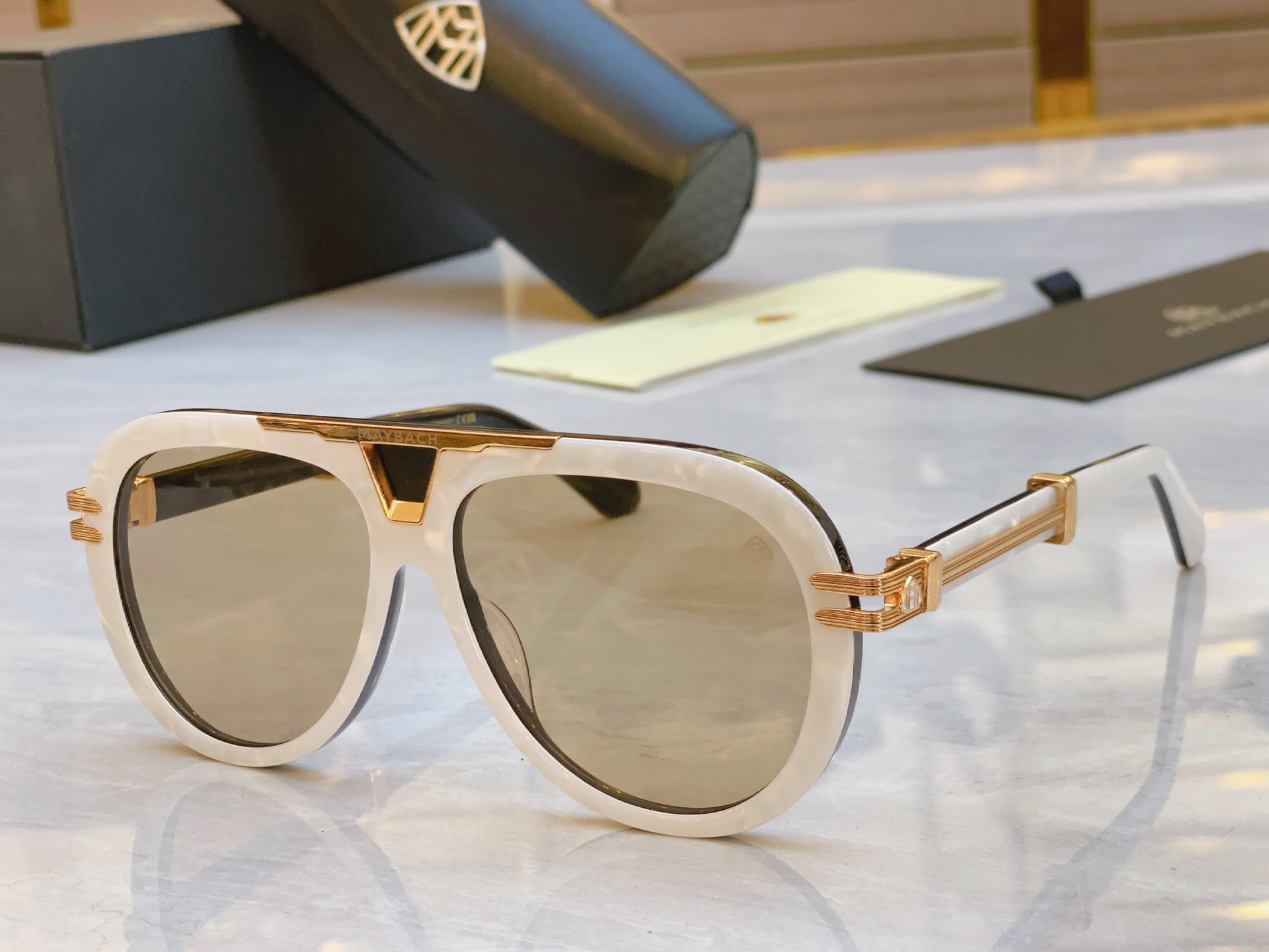 ，【MAYBAC*】迈巴*赫新款太阳镜🕶️🕶️，MODEL VK/Y/ I-LC/I-Z104，SIZE