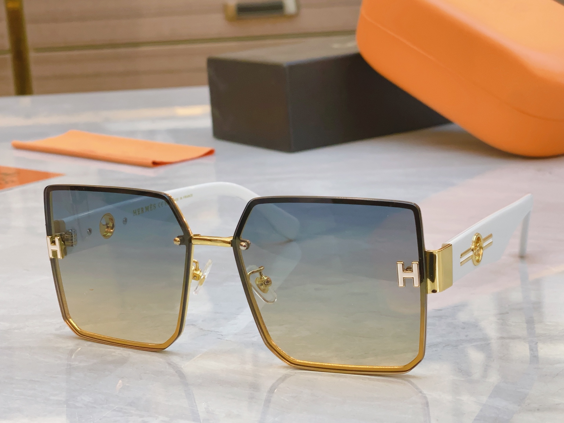 ，【HERME*】爱马*仕新款太阳镜🕶️，MODEL：9717，SIZE：61口15-145