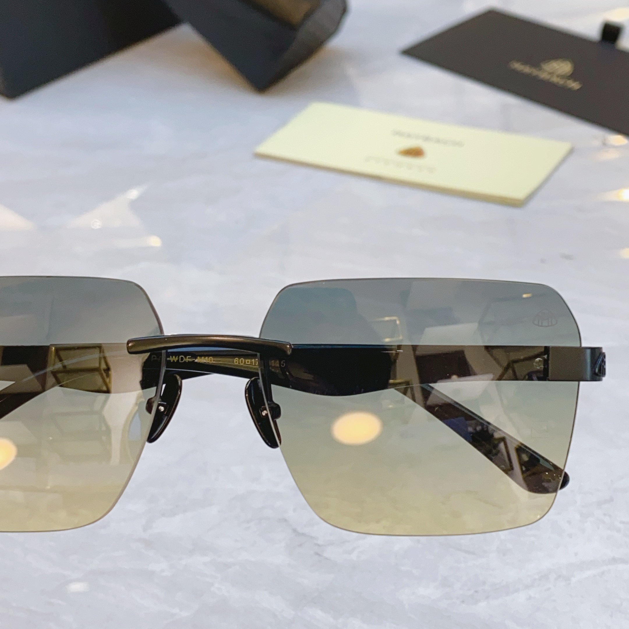 ，【MAYBAC*】迈巴*赫新款太阳镜🕶️🕶️，MODELPA/ WDF - M10，SIZE：60口1