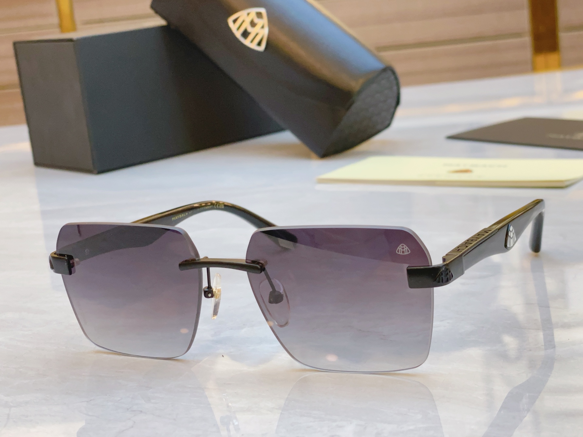 ，【MAYBAC*】迈巴*赫新款太阳镜🕶️🕶️，MODELPA/ WDF - M10，SIZE：60口1