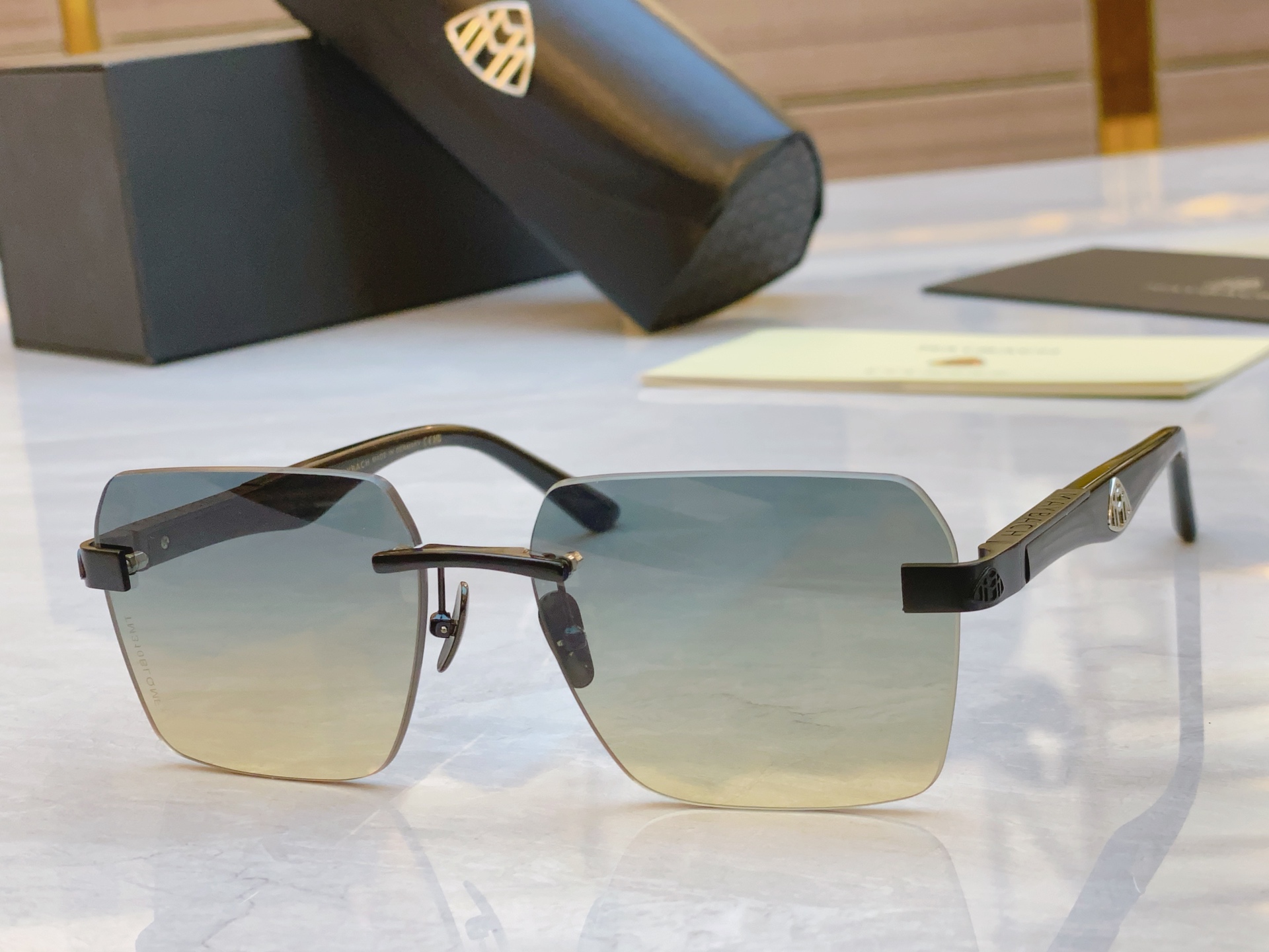 ，【MAYBAC*】迈巴*赫新款太阳镜🕶️🕶️，MODELPA/ WDF - M10，SIZE：60口1
