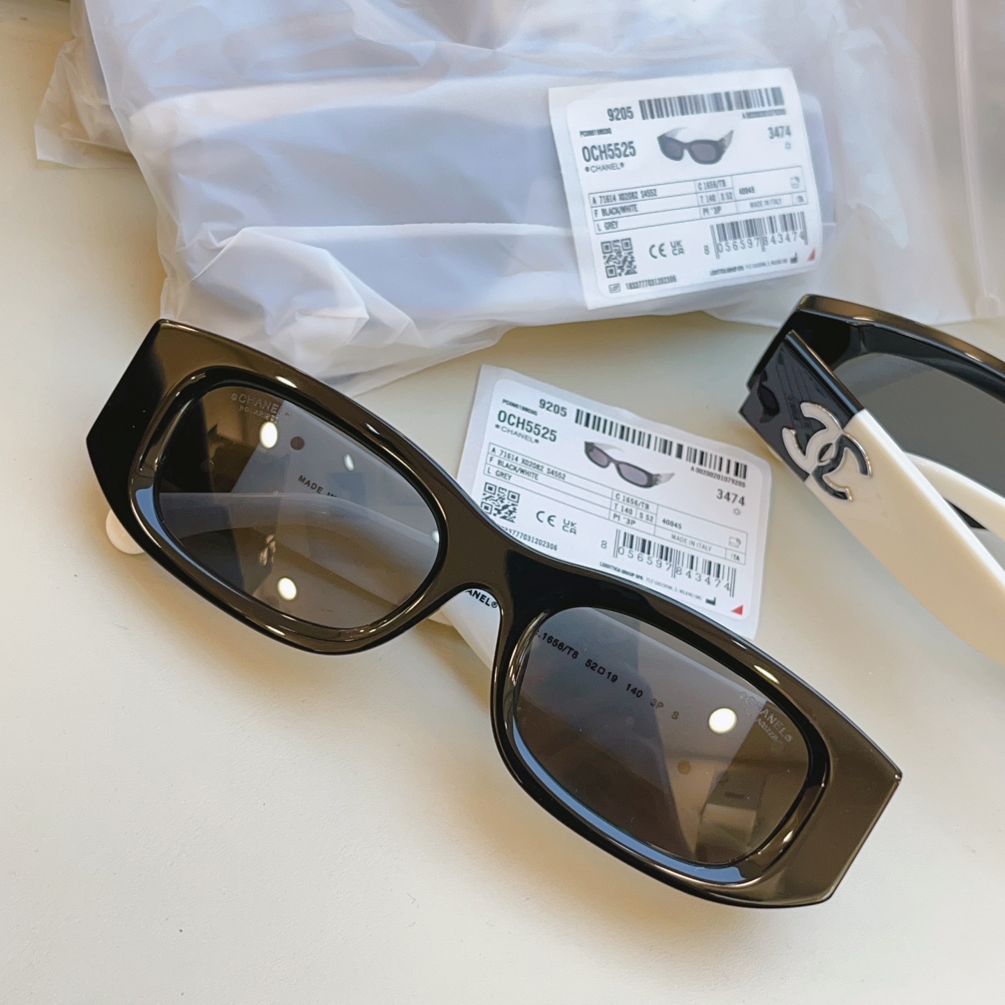 ，【CHANE*】香奈儿新款太阳镜🕶️，高版本，MODEL：CH5525，SIZE：52口19-140