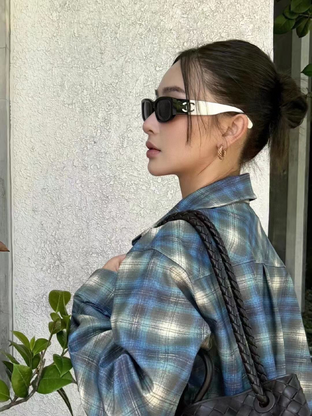 ，【CHANE*】香奈儿新款太阳镜🕶️，高版本，MODEL：CH5525，SIZE：52口19-140
