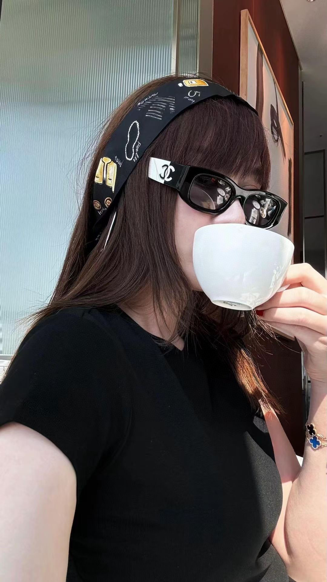 ，【CHANE*】香奈儿新款太阳镜🕶️，高版本，MODEL：CH5525，SIZE：52口19-140