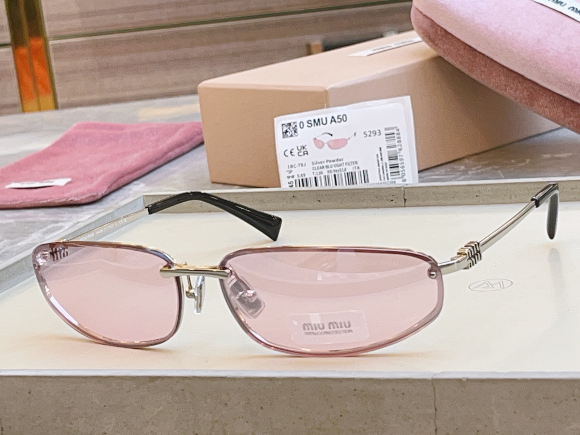 ，【MIUMI*】缪*缪新款太阳镜🕶️，高版本✨✨，ModSMU A50，SIZE68口15-130