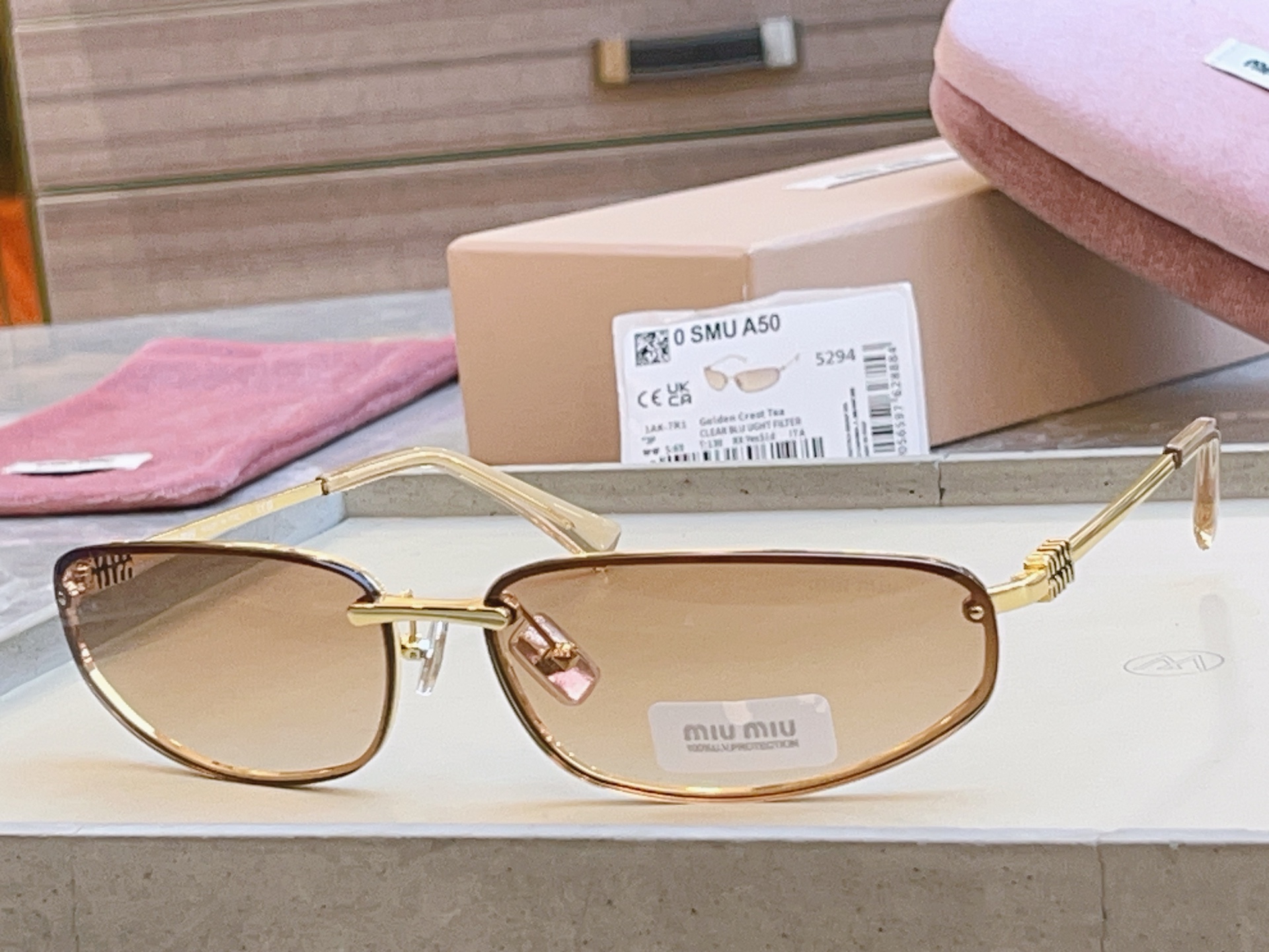 ，【MIUMI*】缪*缪新款太阳镜🕶️，高版本✨✨，ModSMU A50，SIZE68口15-130