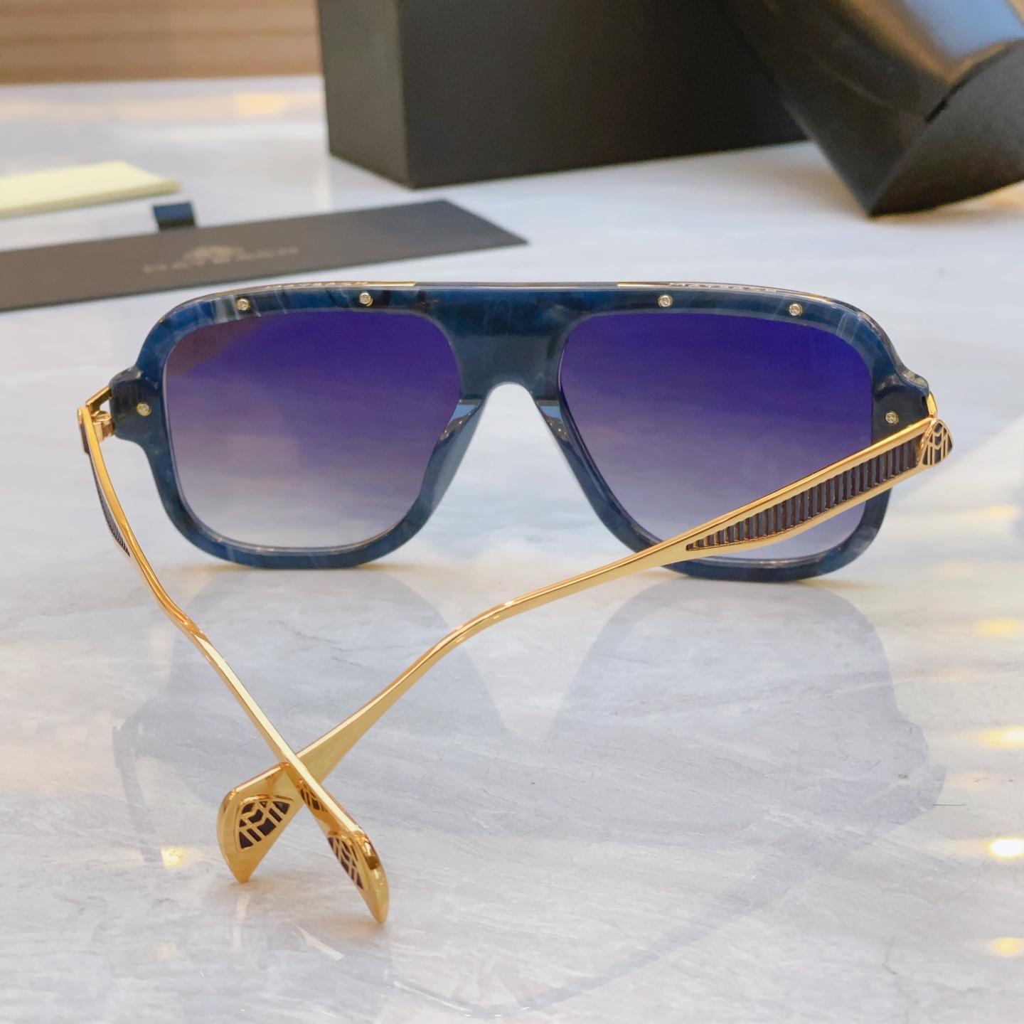 ，【MAYBAC*】迈巴*赫新款太阳镜🕶️🕶️，MODELB/KGT-AQ- Z145，SIZE：55口