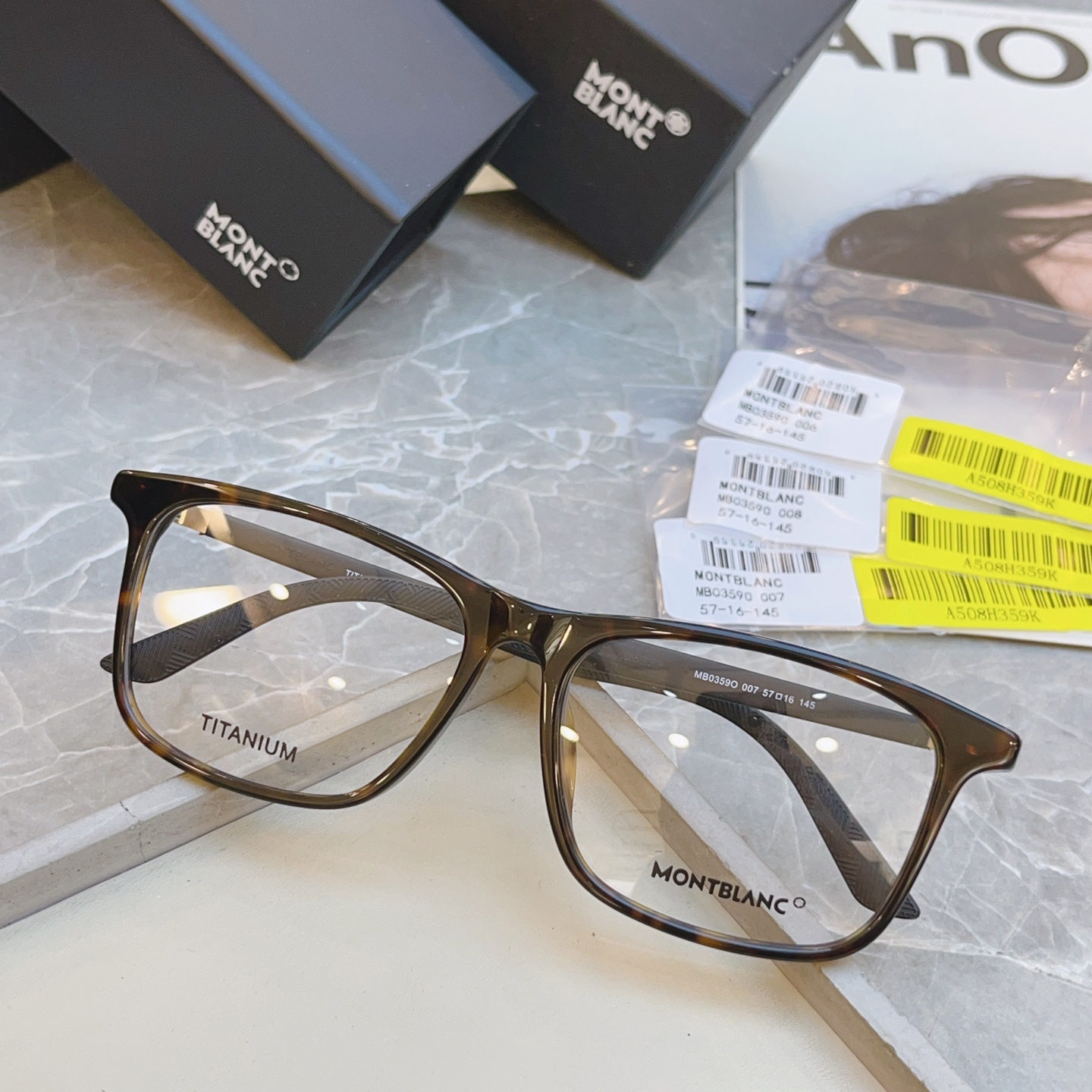 ，【MONT BLAN*】万宝龙新款光学架，钛架✨，MODELMB0359O，SIZE 57口16-14