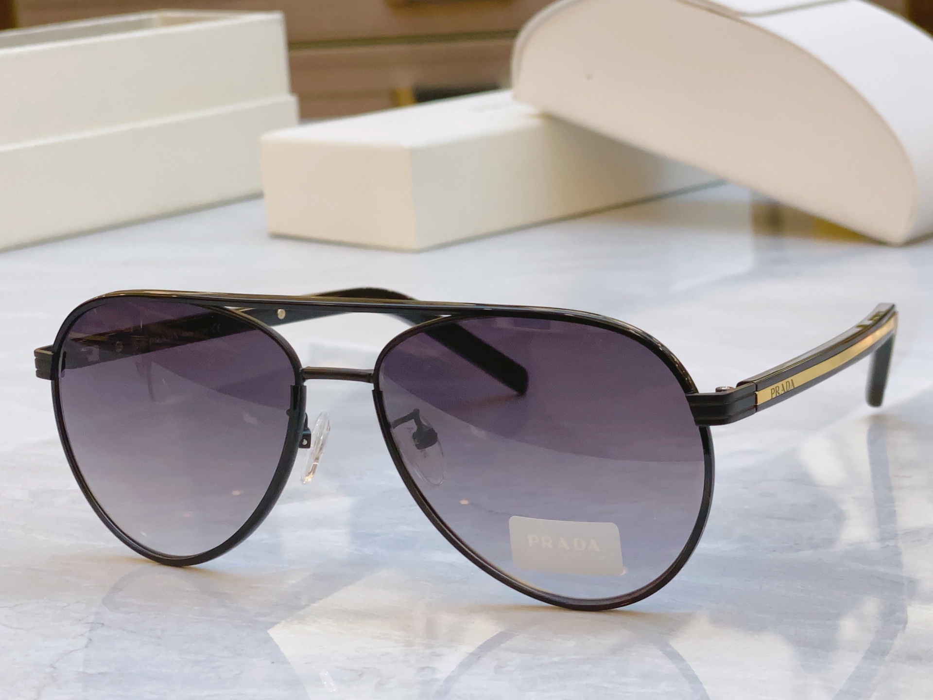 ，【PRAD*】普拉*达新款太阳镜，MODEL：PR B57S，SIZE：58口16-145