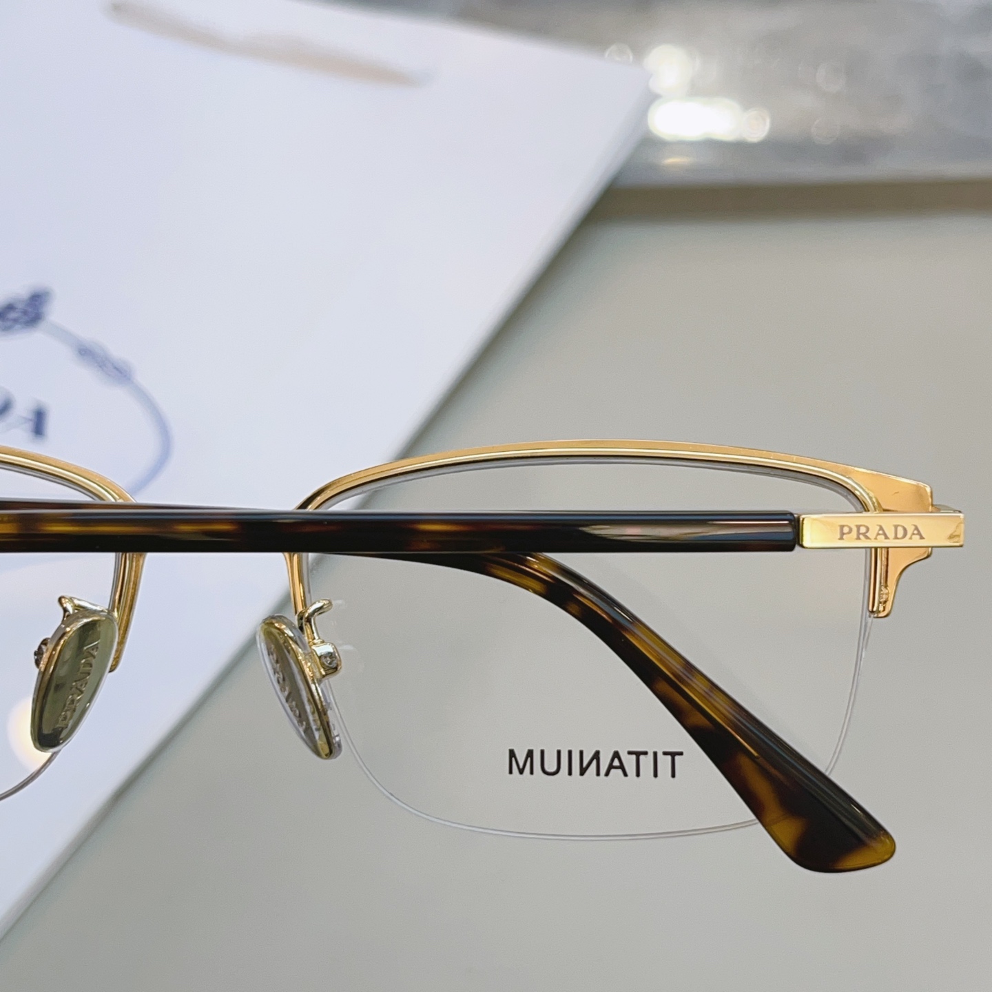 ，【PRAD*】普拉*达新款眼镜架，MODEL：VPR 53Y，SIZE：55口18-145