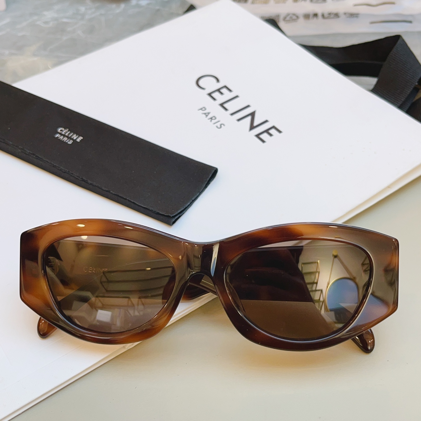 ，【CELIN*】赛*琳新款太阳镜， MODELCL40308U ，高版本✨，SIZE 55口18-14